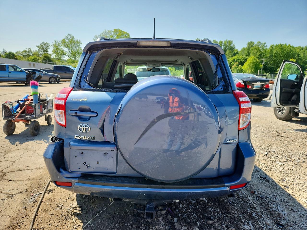 2011 Toyota Rav4 Limited Blue vin: 2T3DF4DV7BW145502