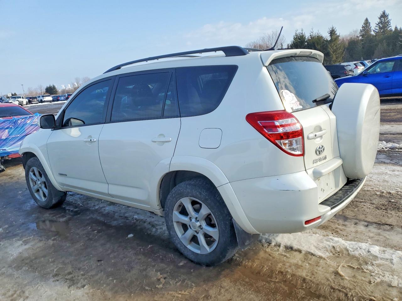 2012 Toyota Rav4 Limited White vin: 2T3DF4DV7CW197343