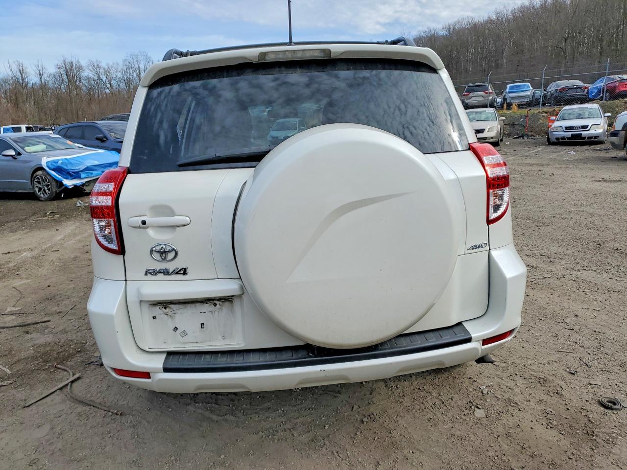 2012 Toyota Rav4 Limited White vin: 2T3DF4DV7CW201617