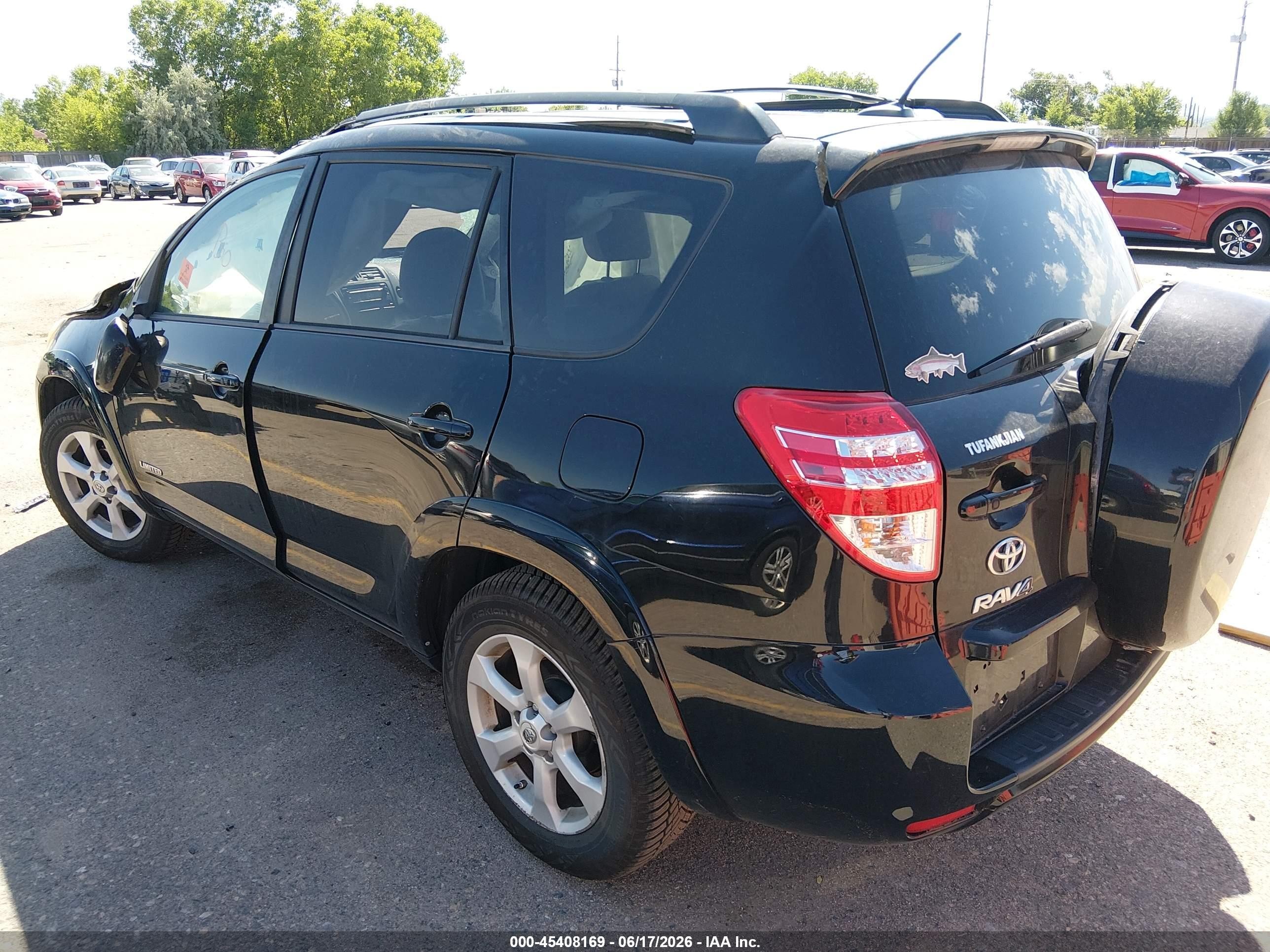 2012 Toyota Rav4 Limited Black vin: 2T3DF4DV7CW235671