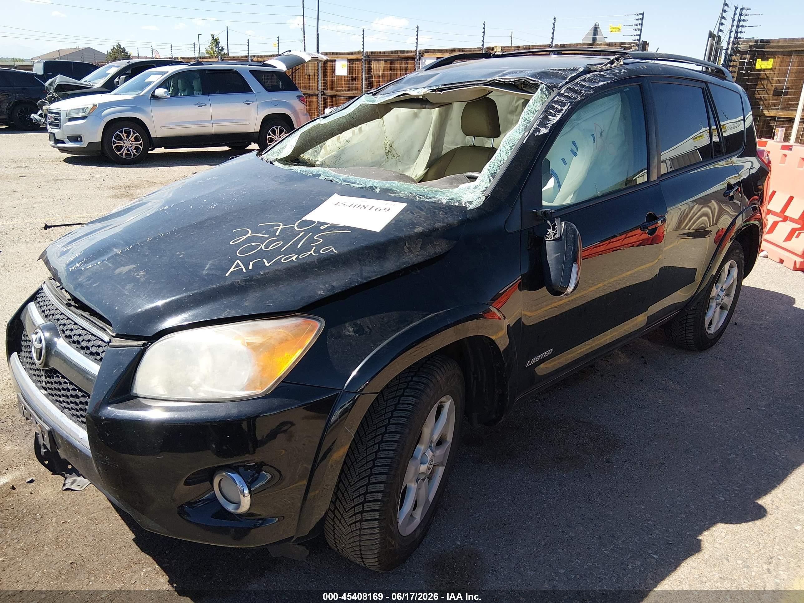 2012 Toyota Rav4 Limited Black vin: 2T3DF4DV7CW235671