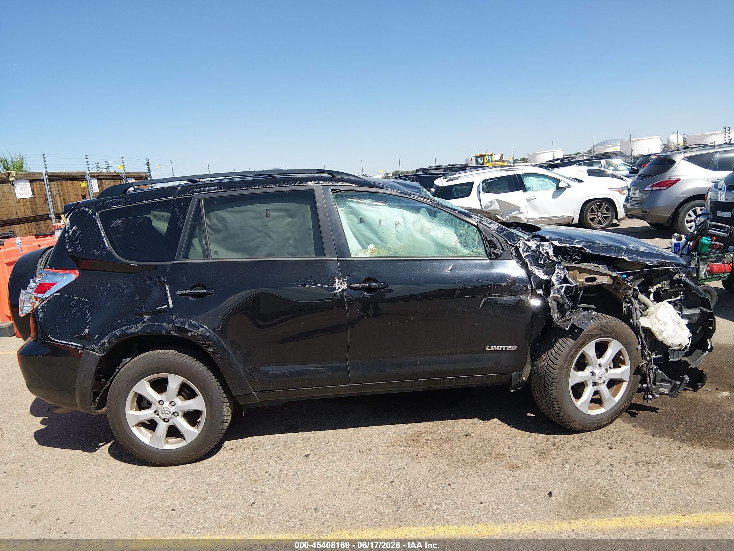2012 Toyota Rav4 Limited Black vin: 2T3DF4DV7CW235671