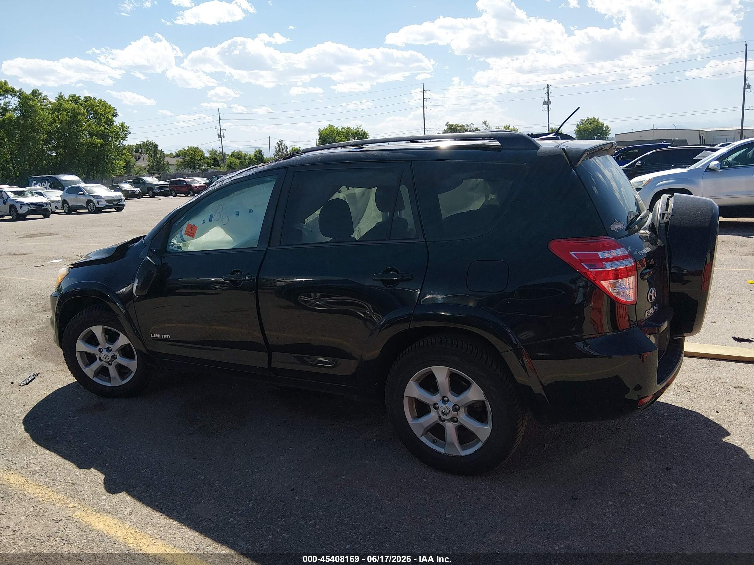 2012 Toyota Rav4 Limited Black vin: 2T3DF4DV7CW235671