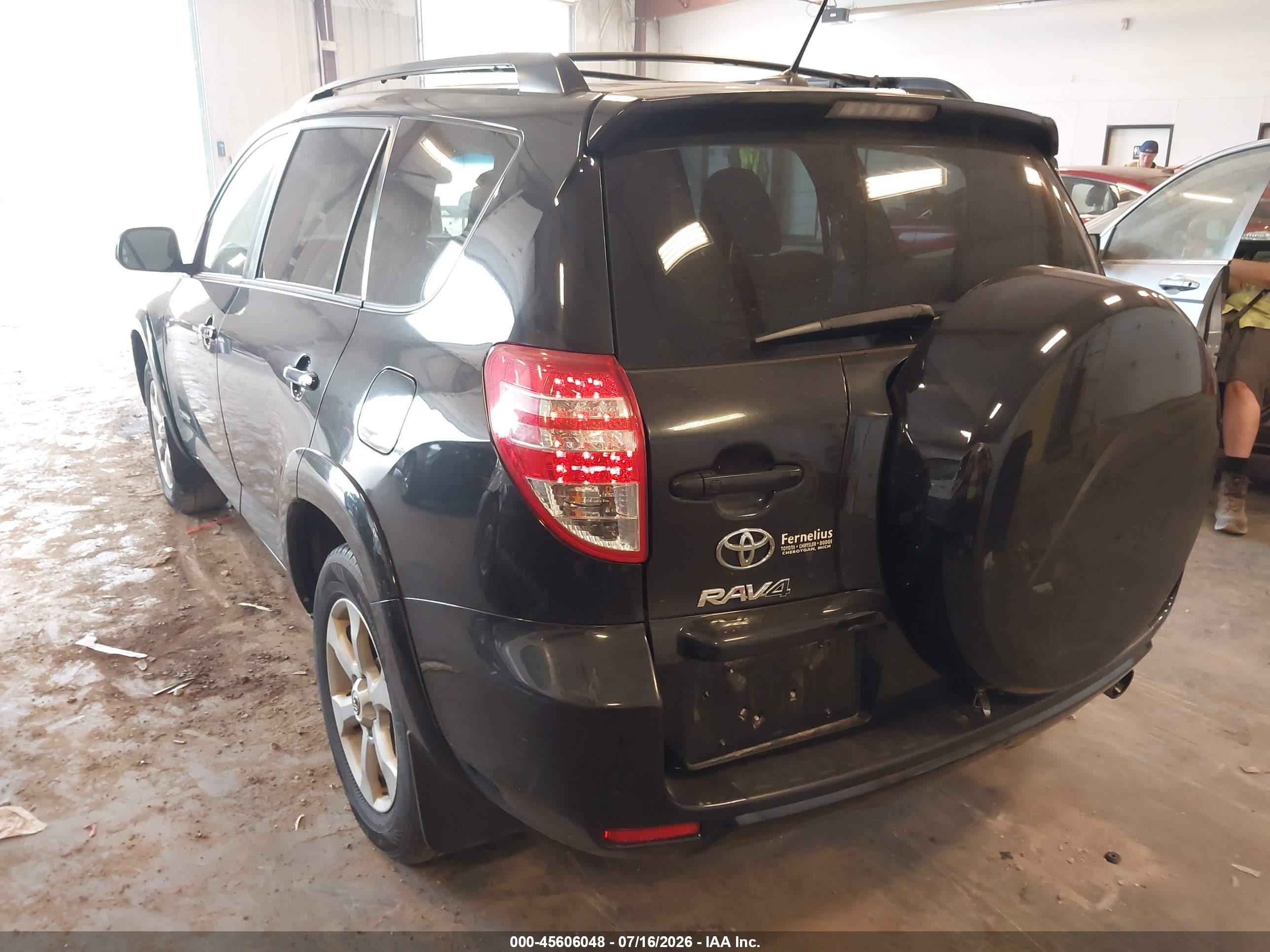 2012 Toyota Rav4 Limited Черный vin: 2T3DF4DV7CW245942