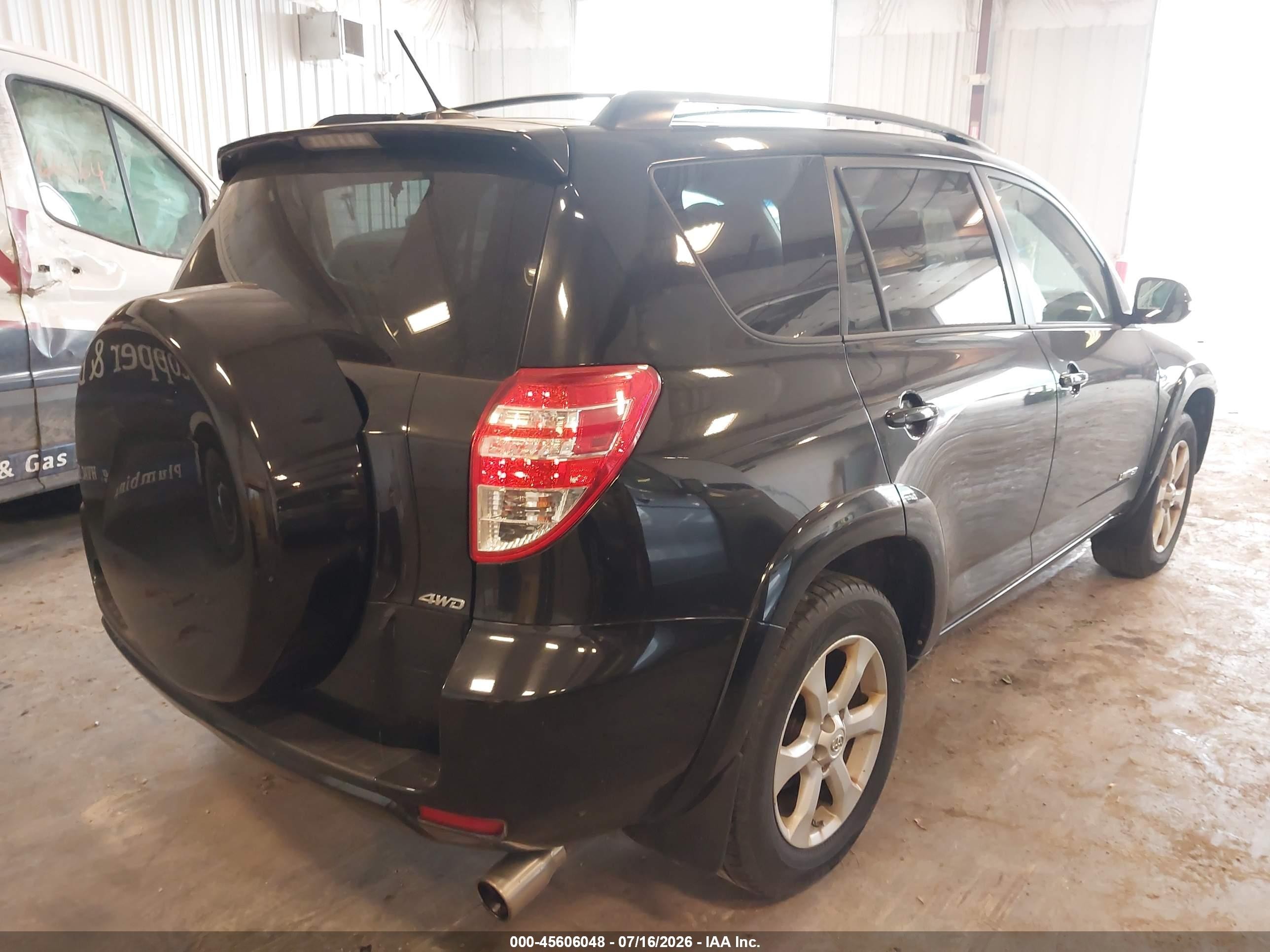 2012 Toyota Rav4 Limited Черный vin: 2T3DF4DV7CW245942