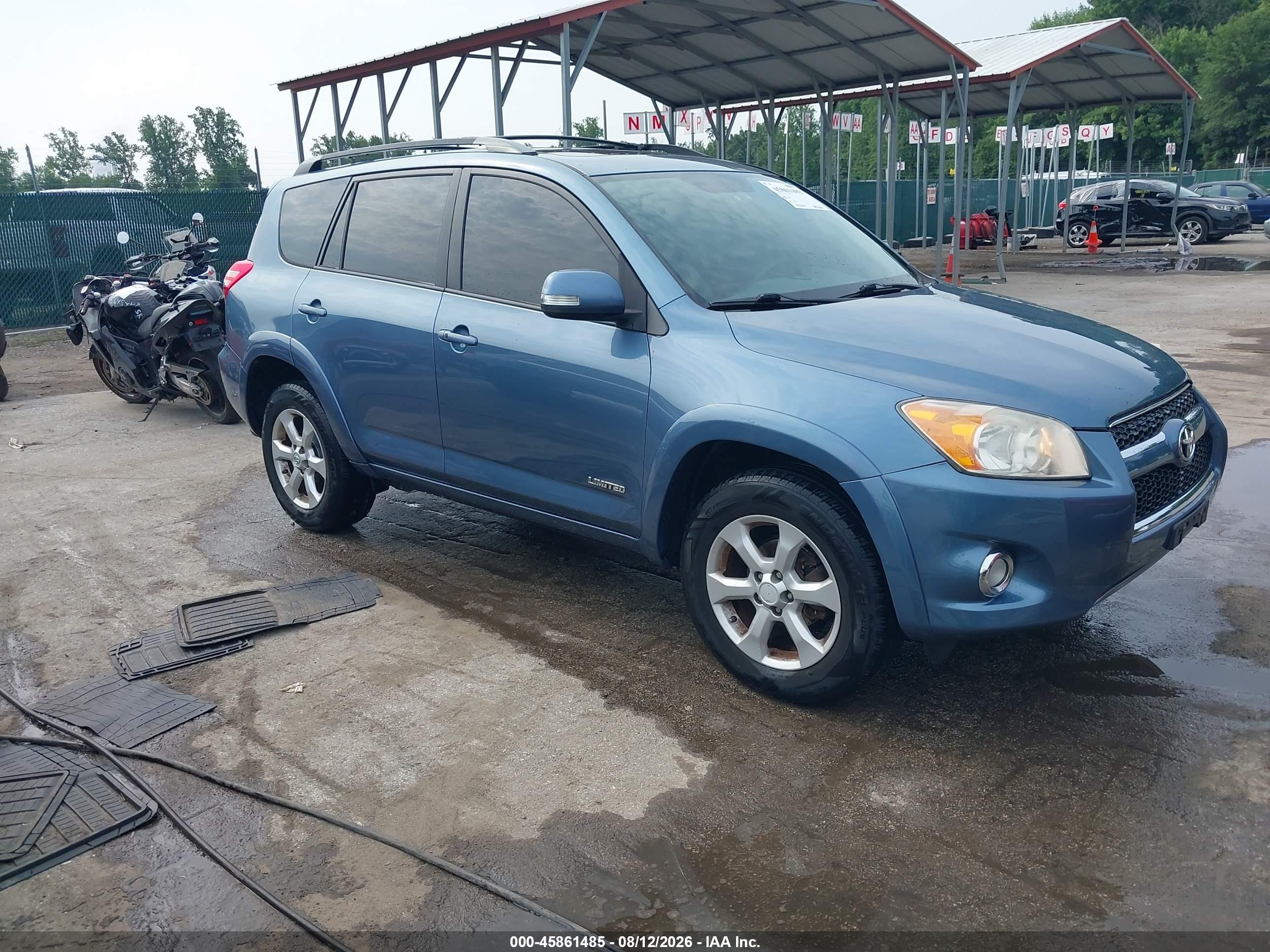 2012 Toyota Rav4 Limited Blue vin: 2T3DF4DV7CW259632