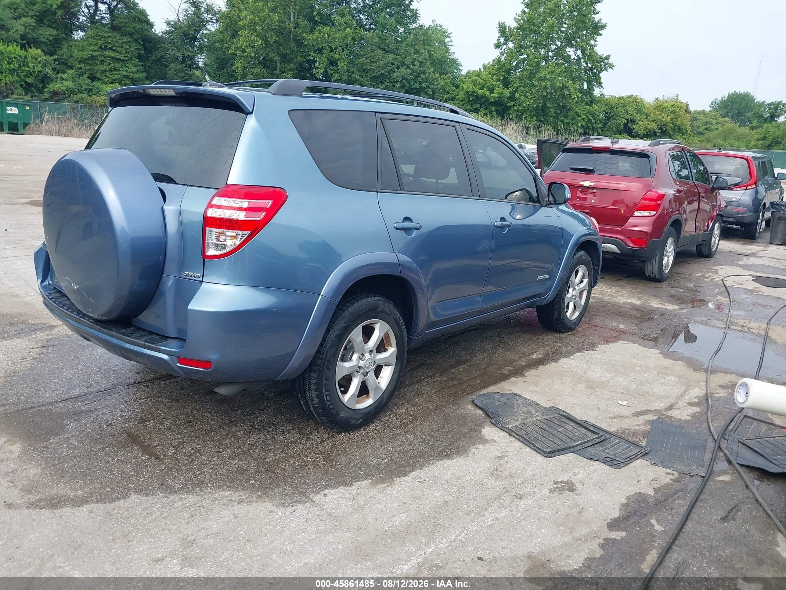2012 Toyota Rav4 Limited Blue vin: 2T3DF4DV7CW259632