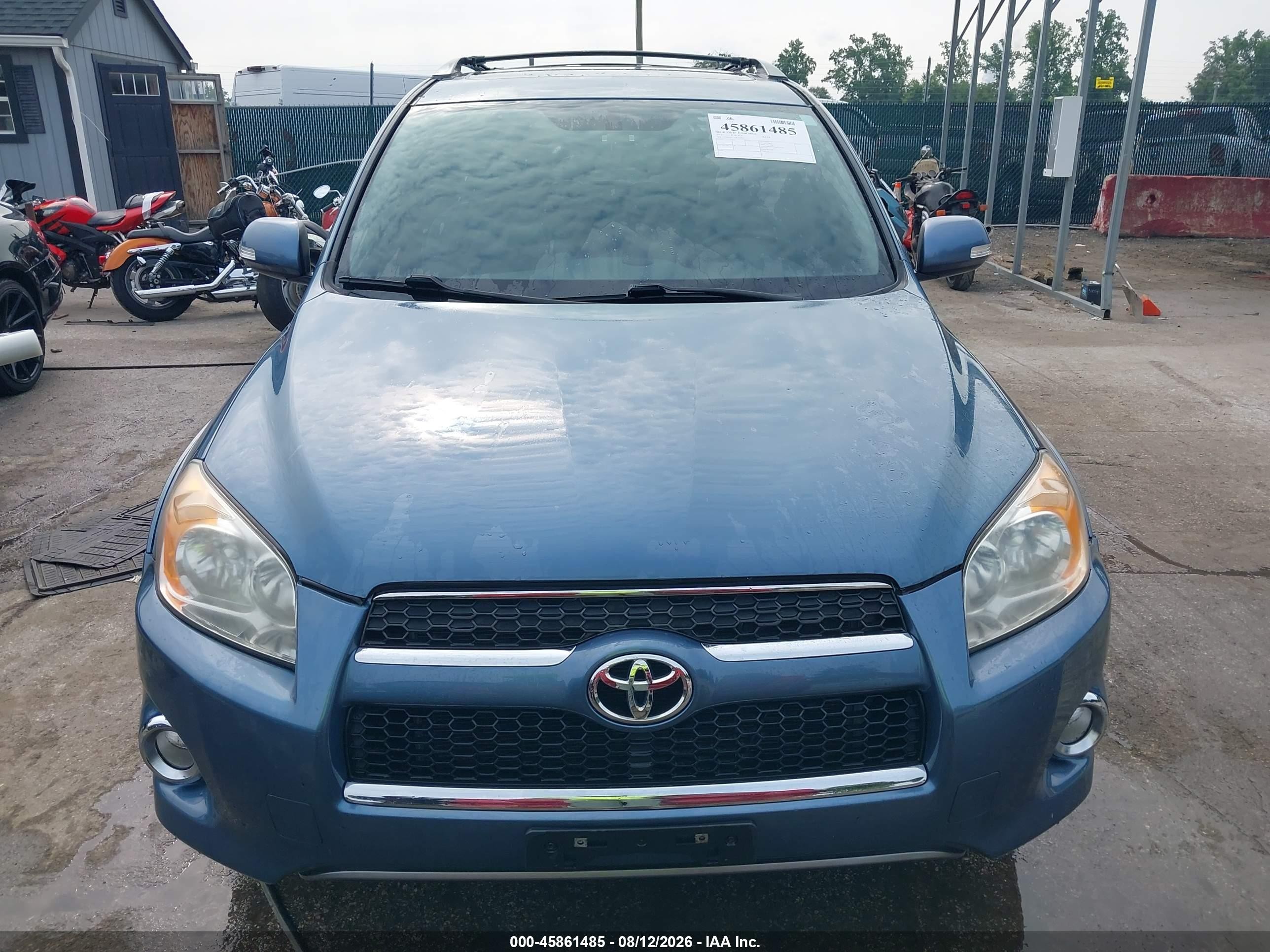 2012 Toyota Rav4 Limited Blue vin: 2T3DF4DV7CW259632