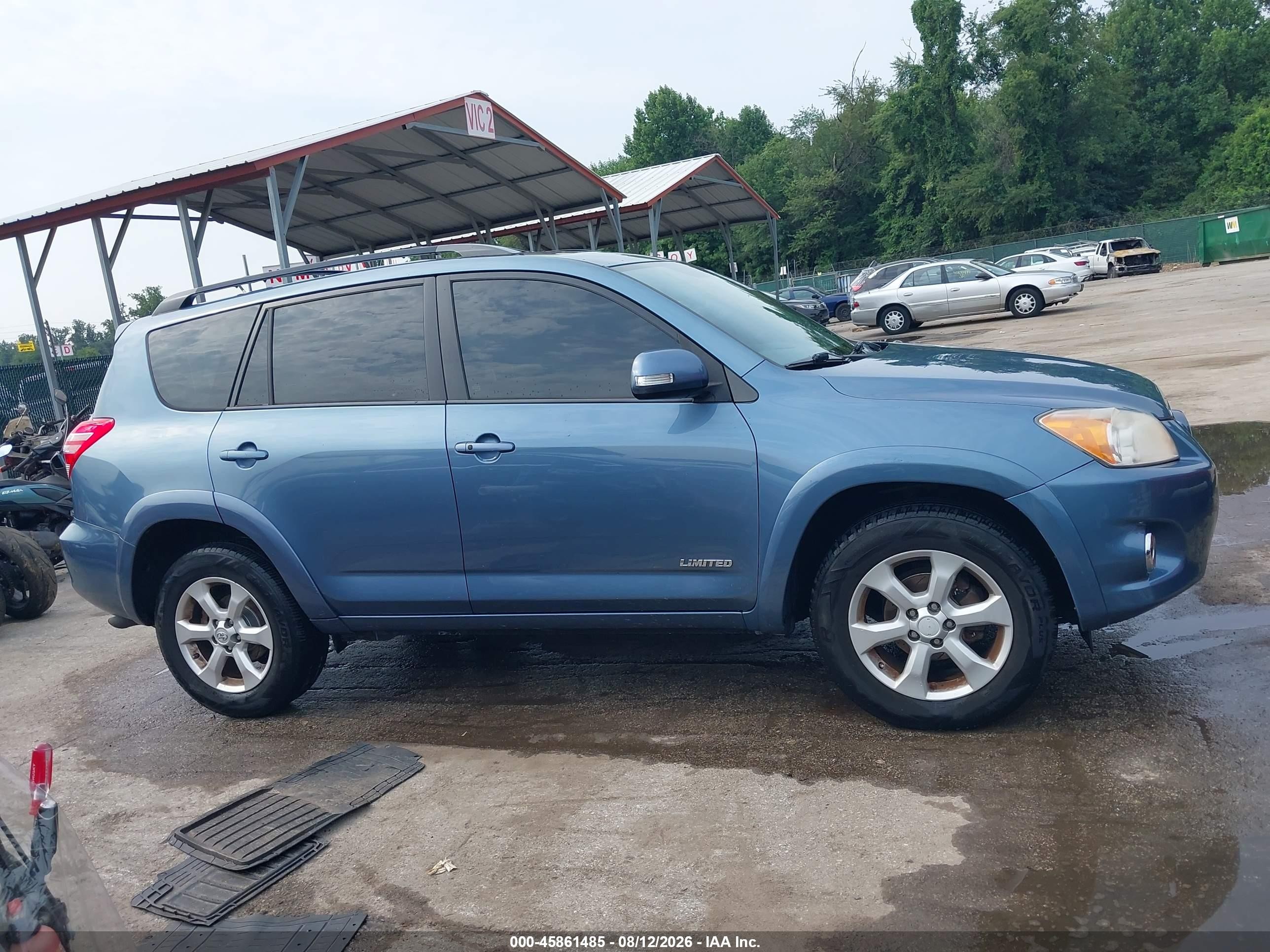 2012 Toyota Rav4 Limited Blue vin: 2T3DF4DV7CW259632