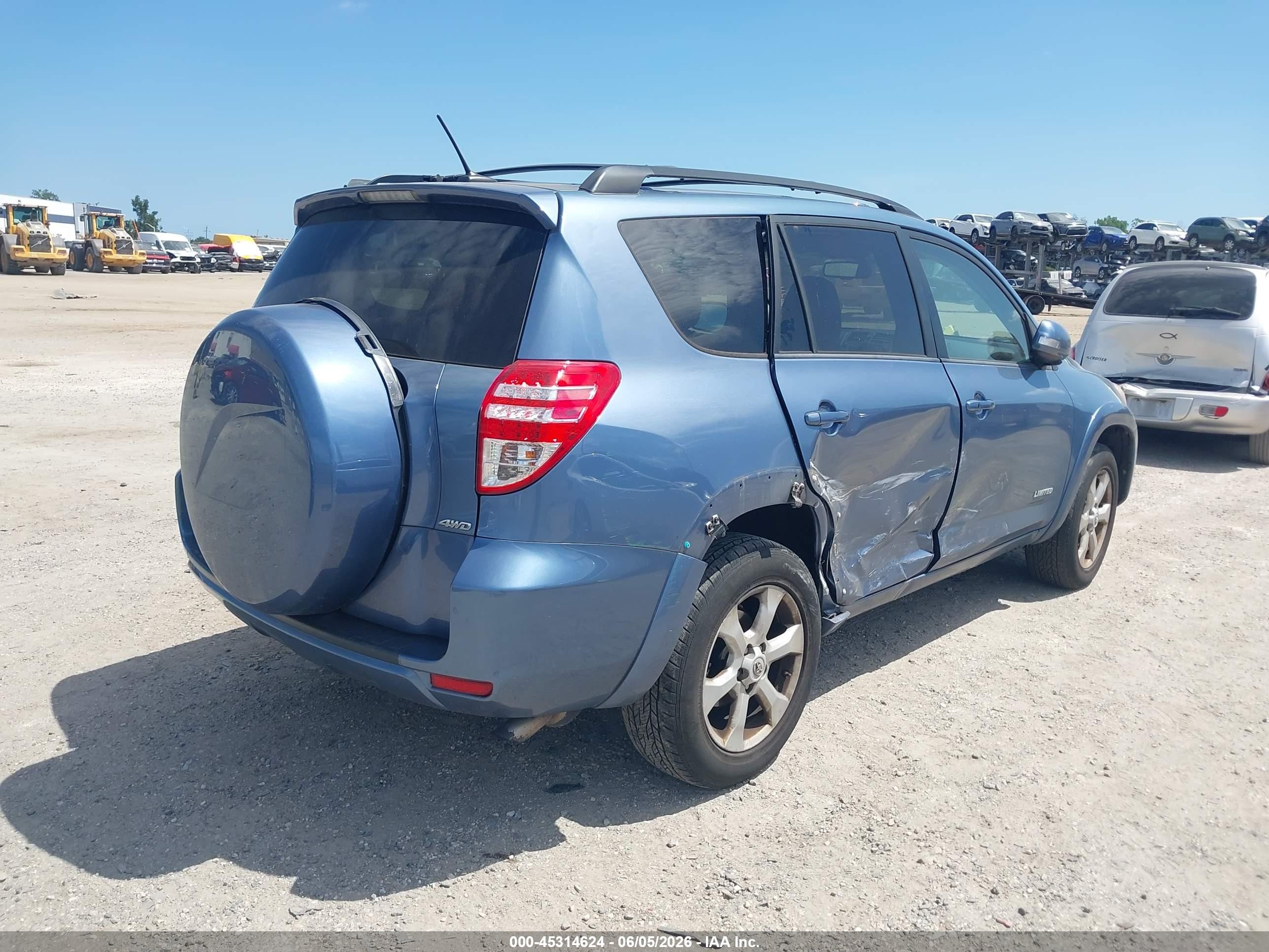 2011 Toyota Rav4 Limited Синий vin: 2T3DF4DV8BW153592