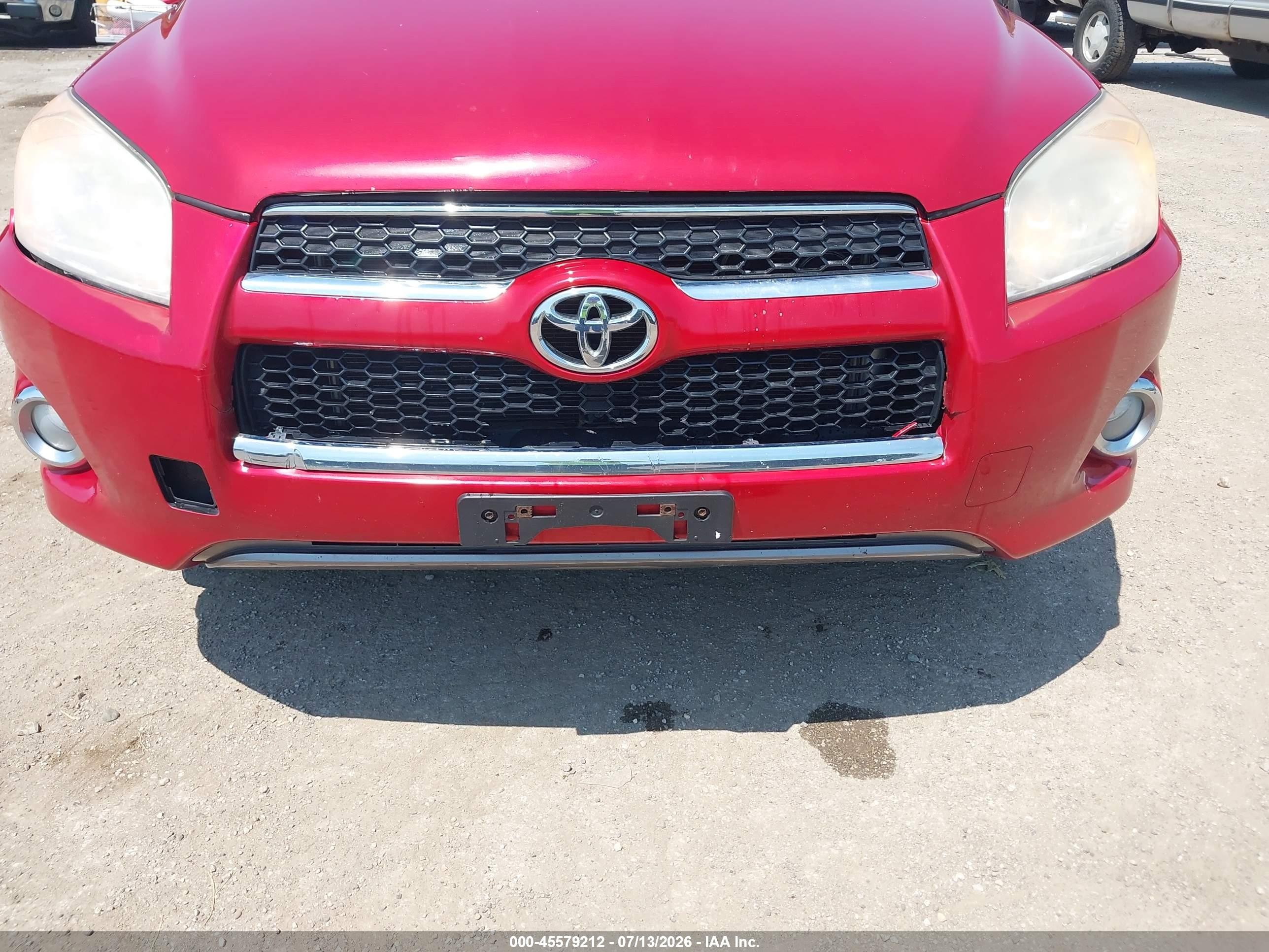 2012 Toyota Rav4 Limited Red vin: 2T3DF4DV8CW219866