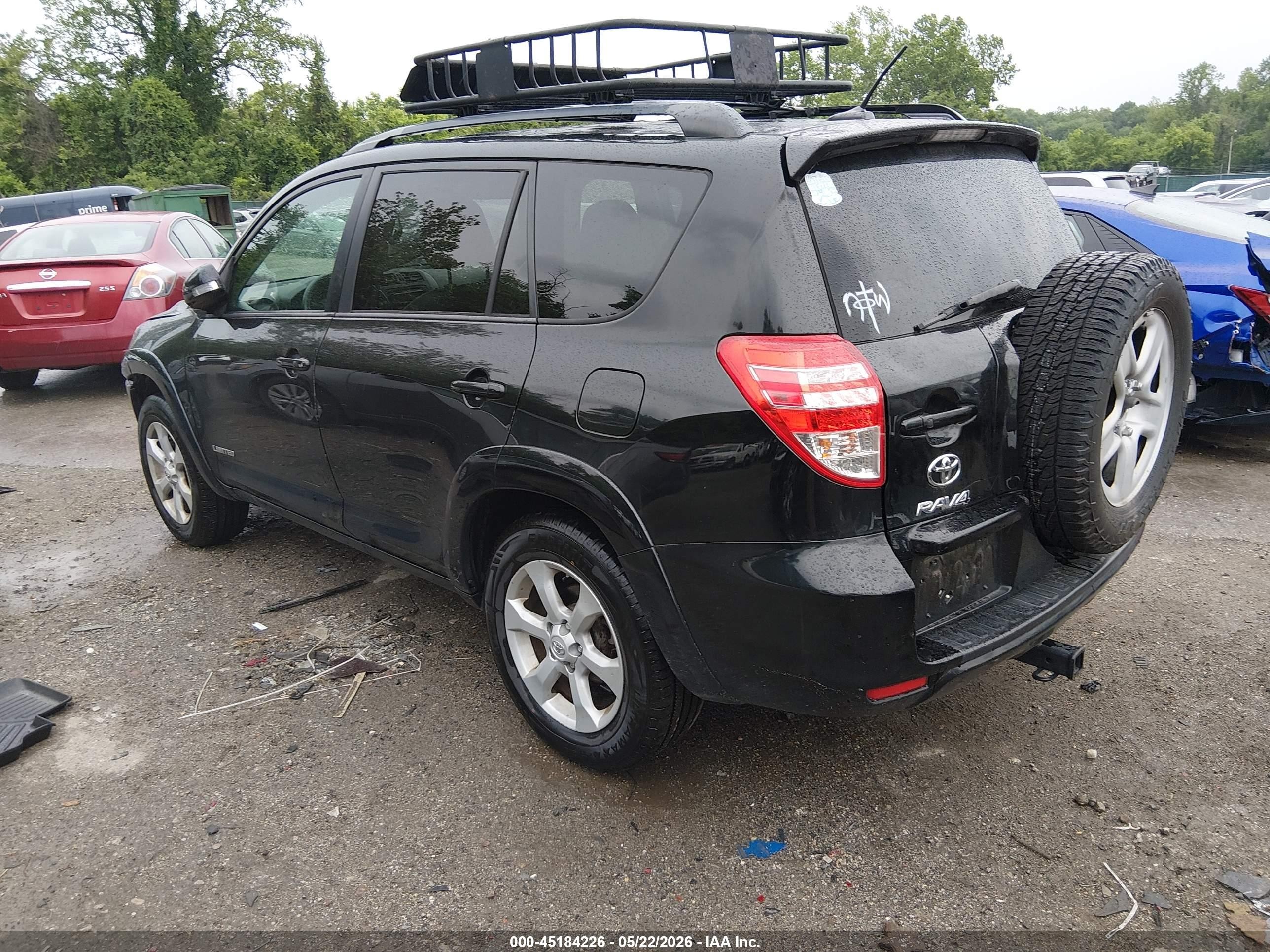 2012 Toyota Rav4 Limited Black vin: 2T3DF4DV8CW227448