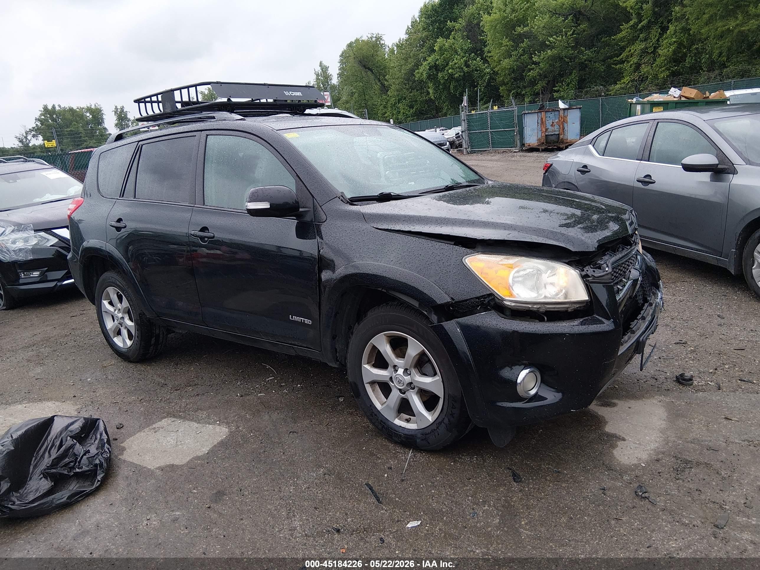 2012 Toyota Rav4 Limited Black vin: 2T3DF4DV8CW227448