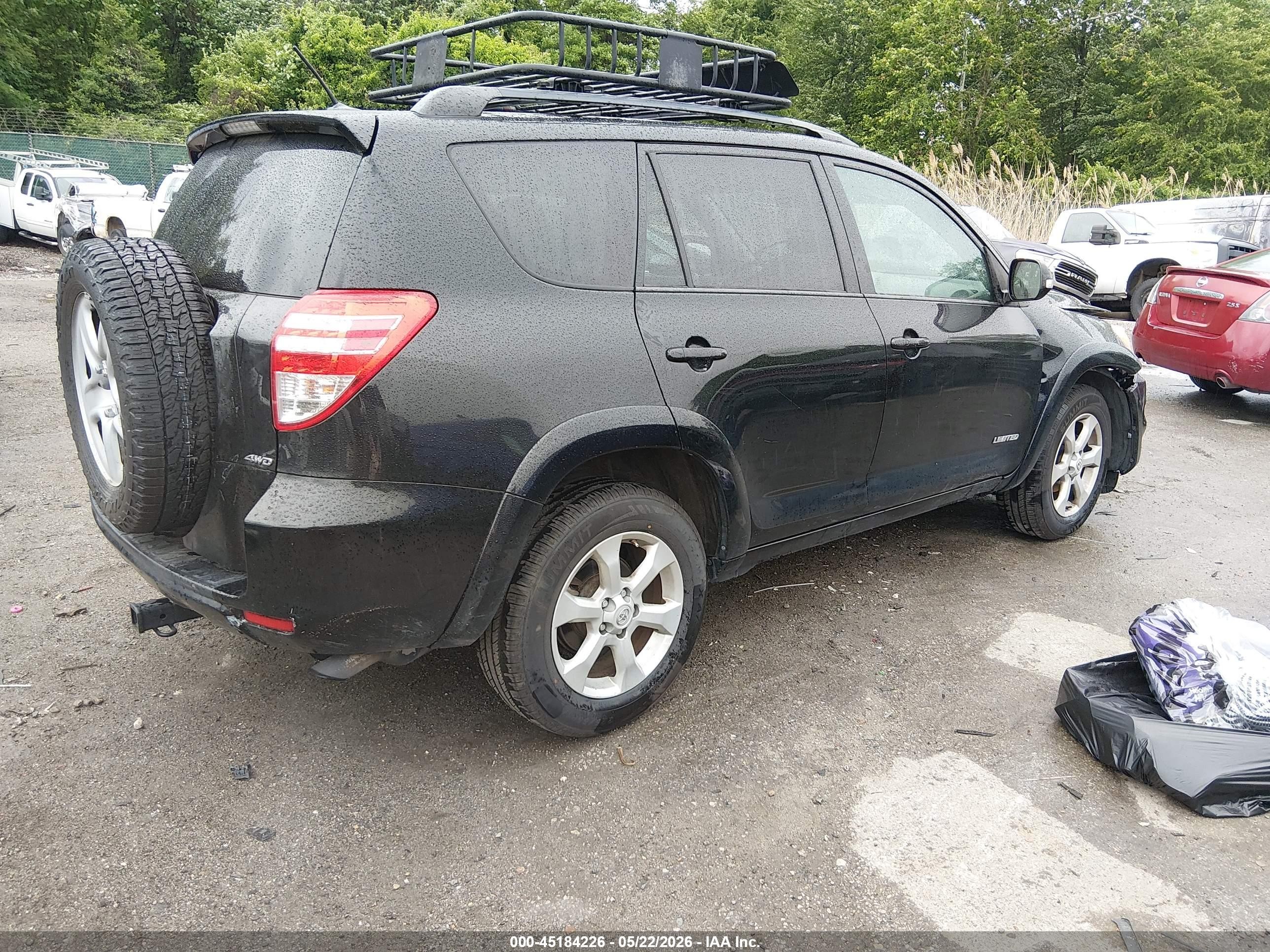 2012 Toyota Rav4 Limited Black vin: 2T3DF4DV8CW227448