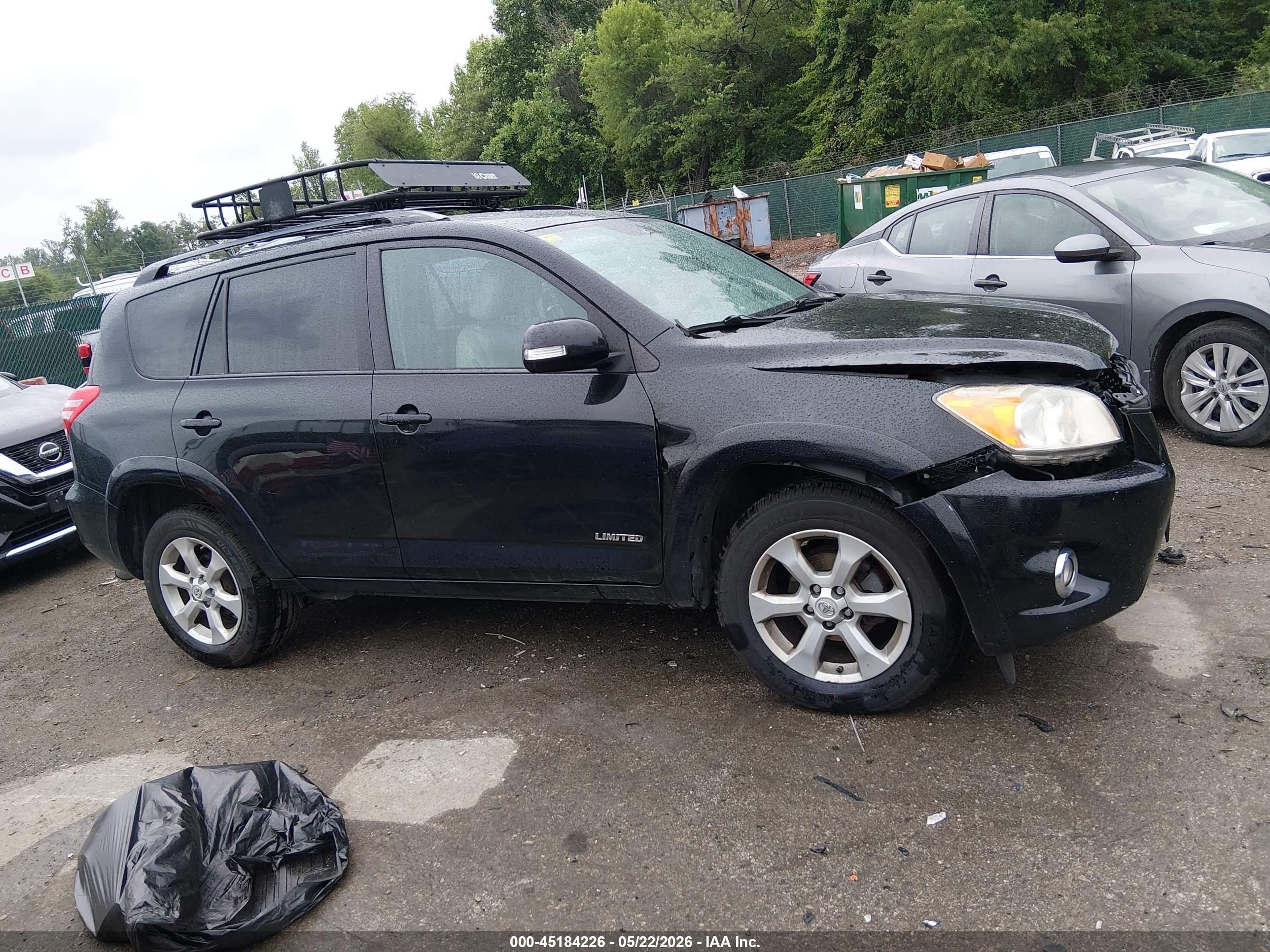 2012 Toyota Rav4 Limited Black vin: 2T3DF4DV8CW227448