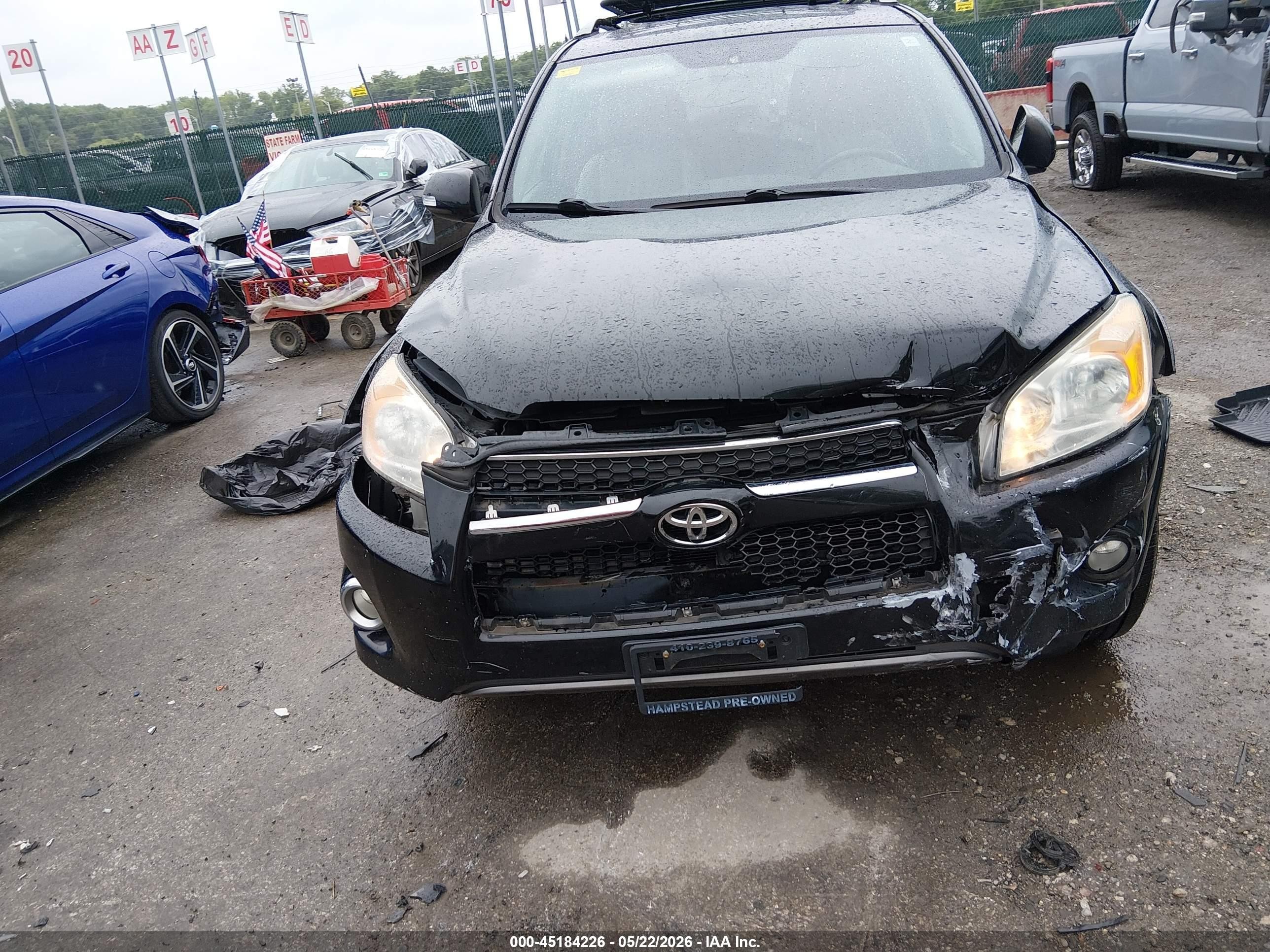 2012 Toyota Rav4 Limited Black vin: 2T3DF4DV8CW227448