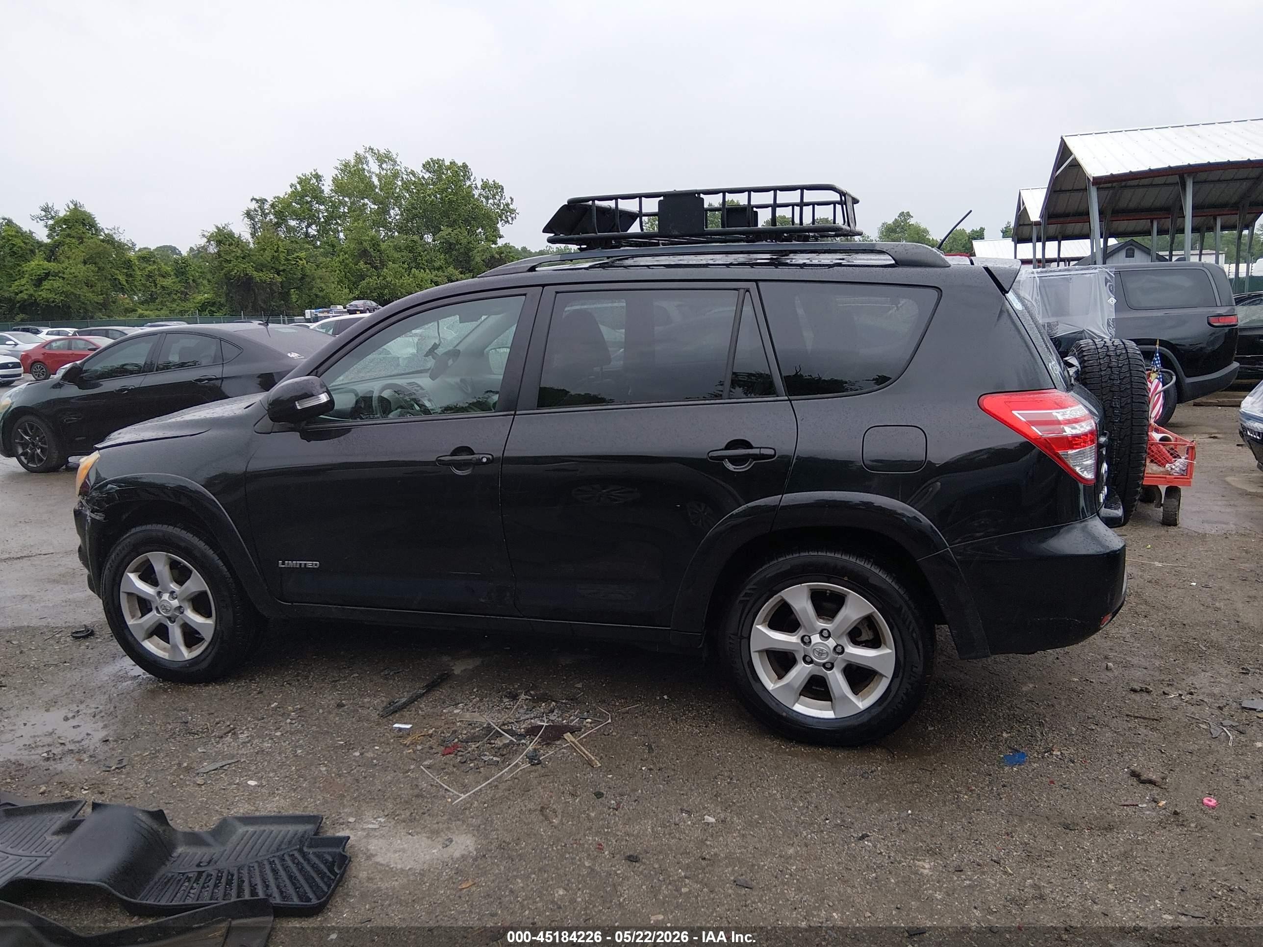 2012 Toyota Rav4 Limited Black vin: 2T3DF4DV8CW227448