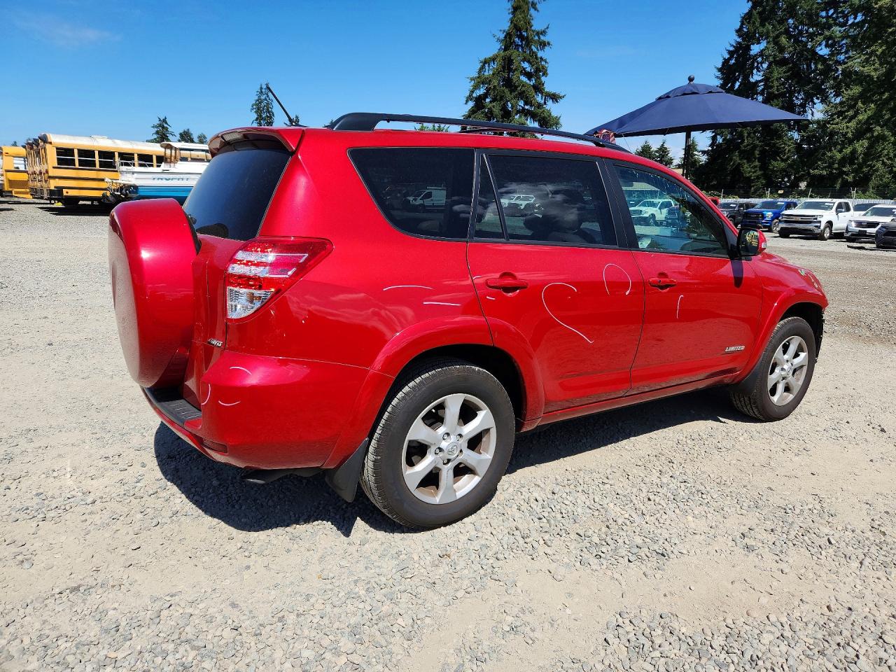 2011 Toyota Rav4 Limited Red vin: 2T3DF4DV9BW090227