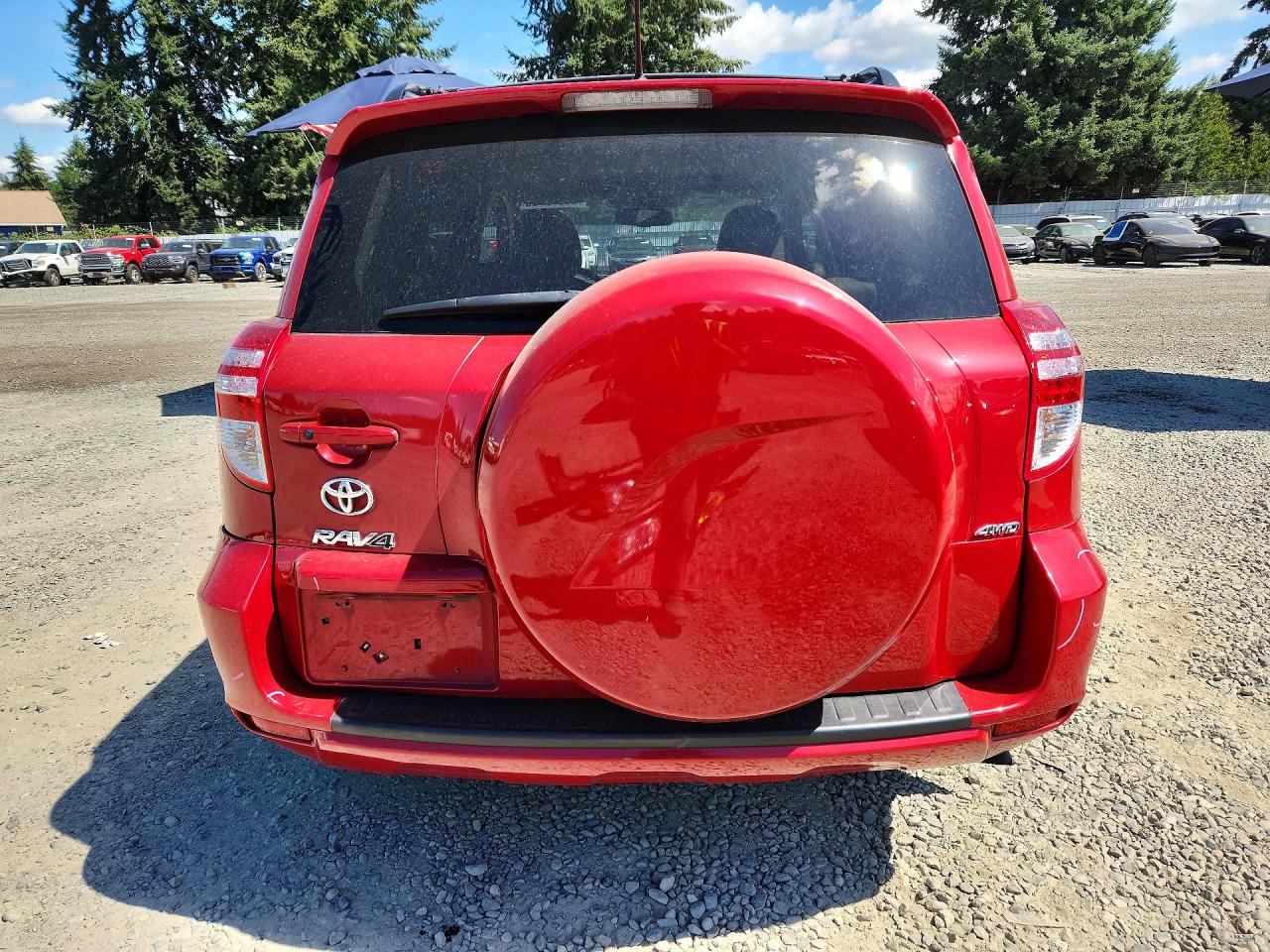 2011 Toyota Rav4 Limited Red vin: 2T3DF4DV9BW090227