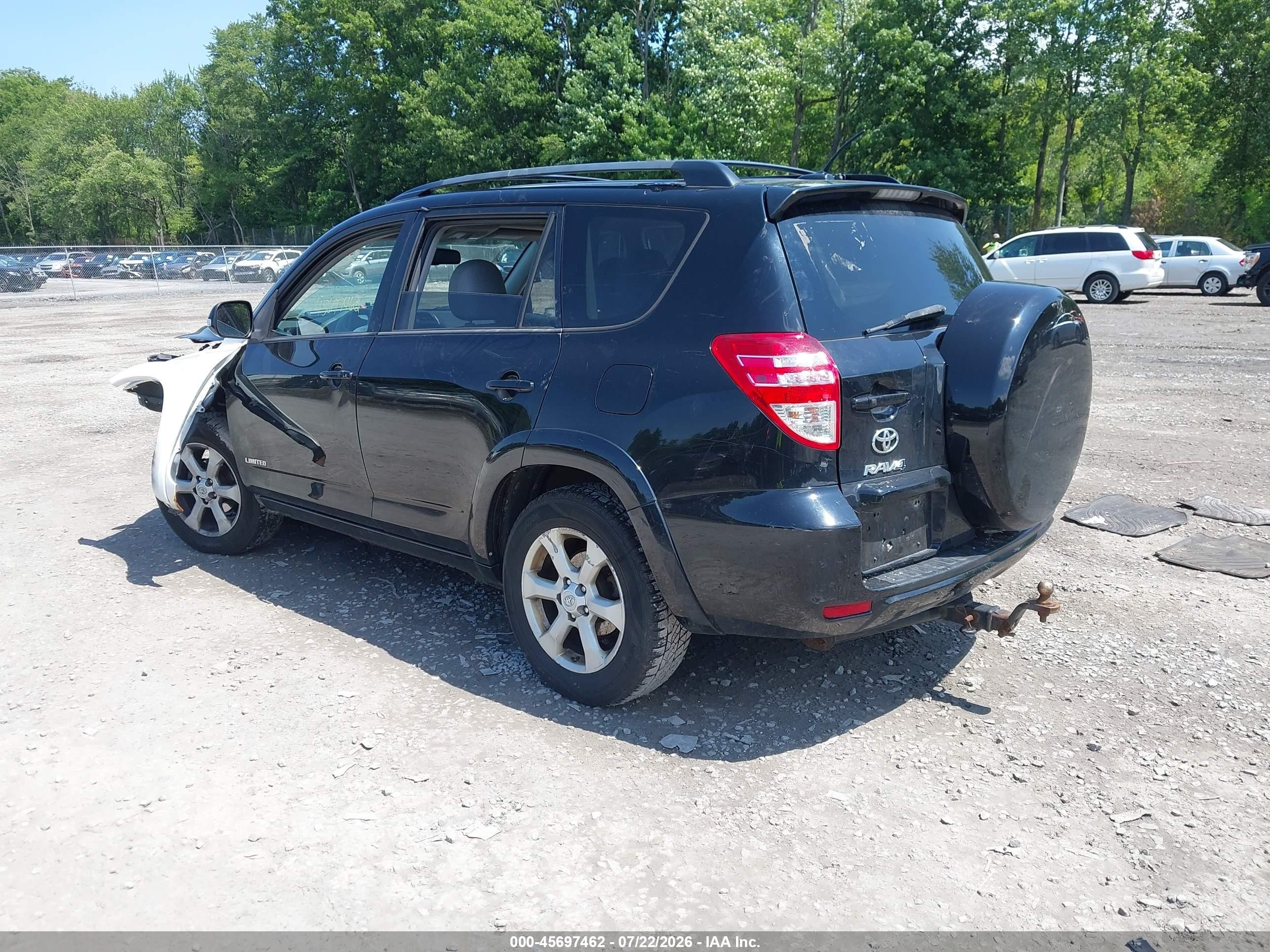 2012 Toyota Rav4 Limited Black vin: 2T3DF4DV9CW193567