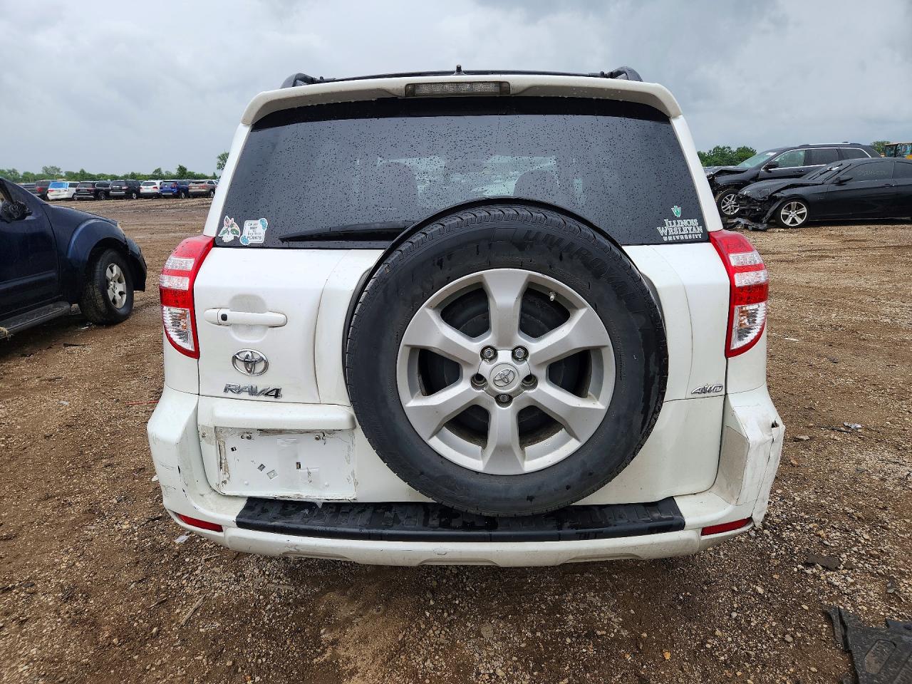 2012 Toyota Rav4 Limited White vin: 2T3DF4DV9CW206527