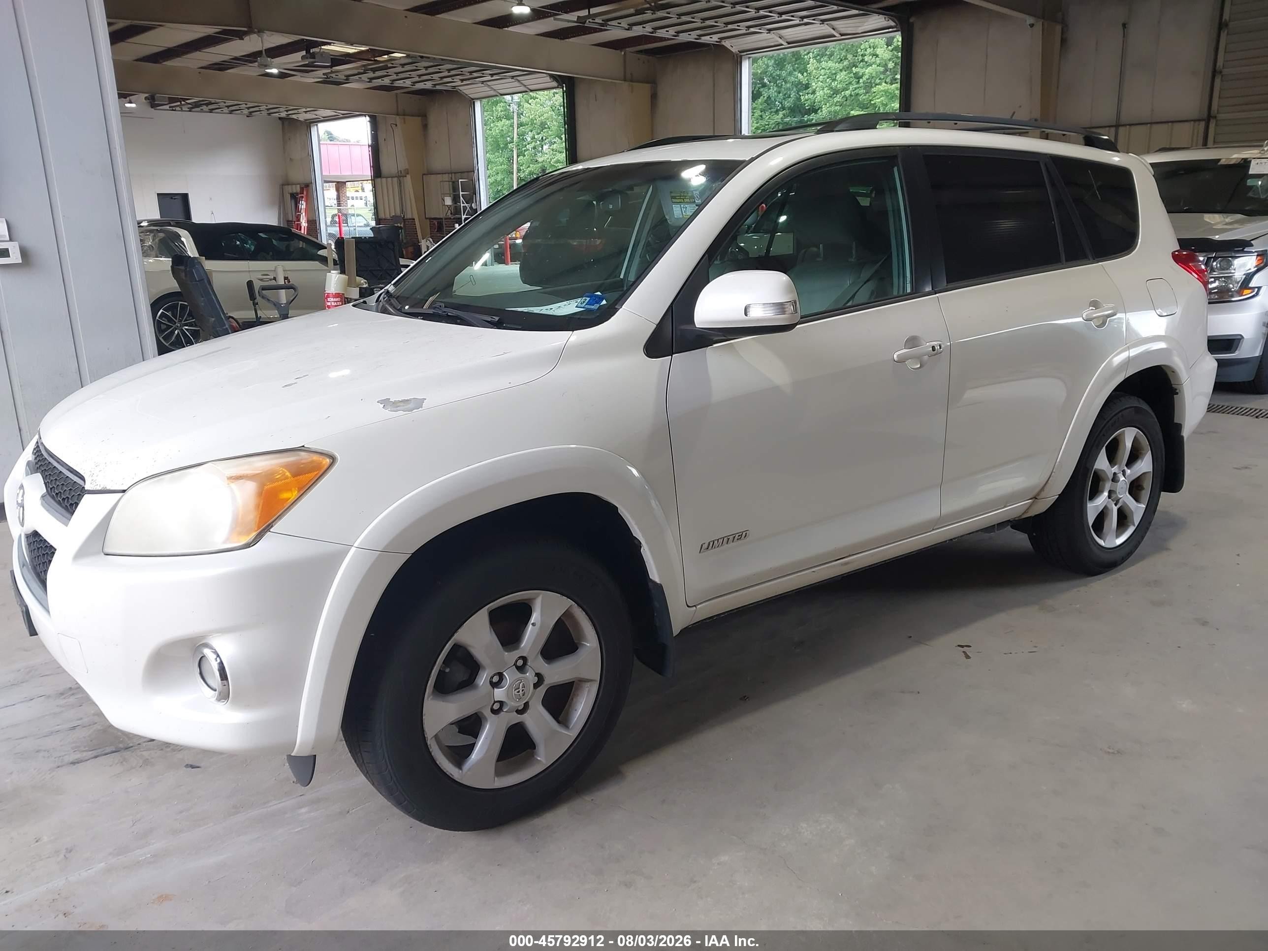 2012 Toyota Rav4 Limited White vin: 2T3DF4DV9CW219021