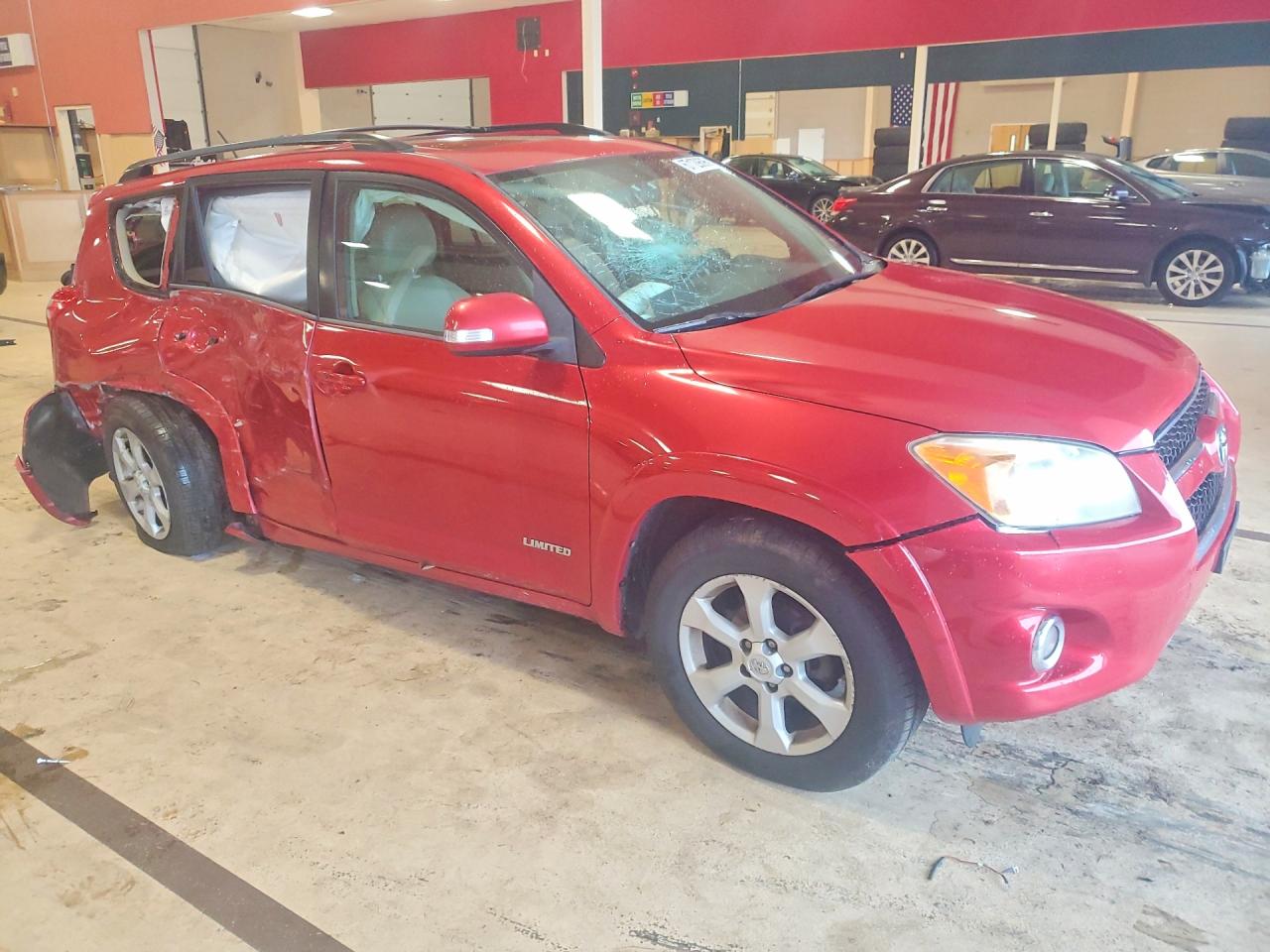 2012 Toyota Rav4 Limited Red vin: 2T3DF4DV9CW252424