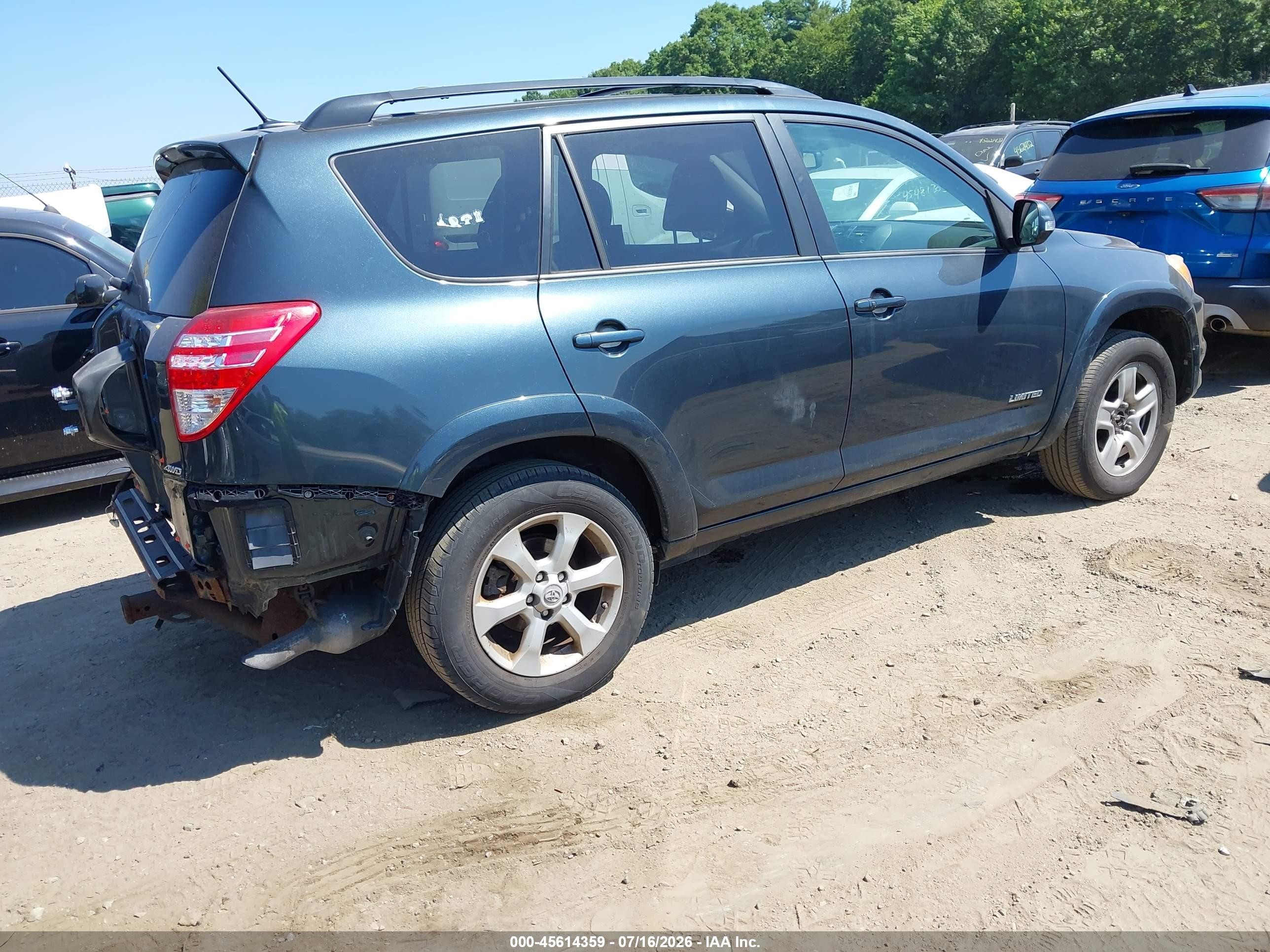 2011 Toyota Rav4 Limited Зеленый vin: 2T3DF4DVXBW160804