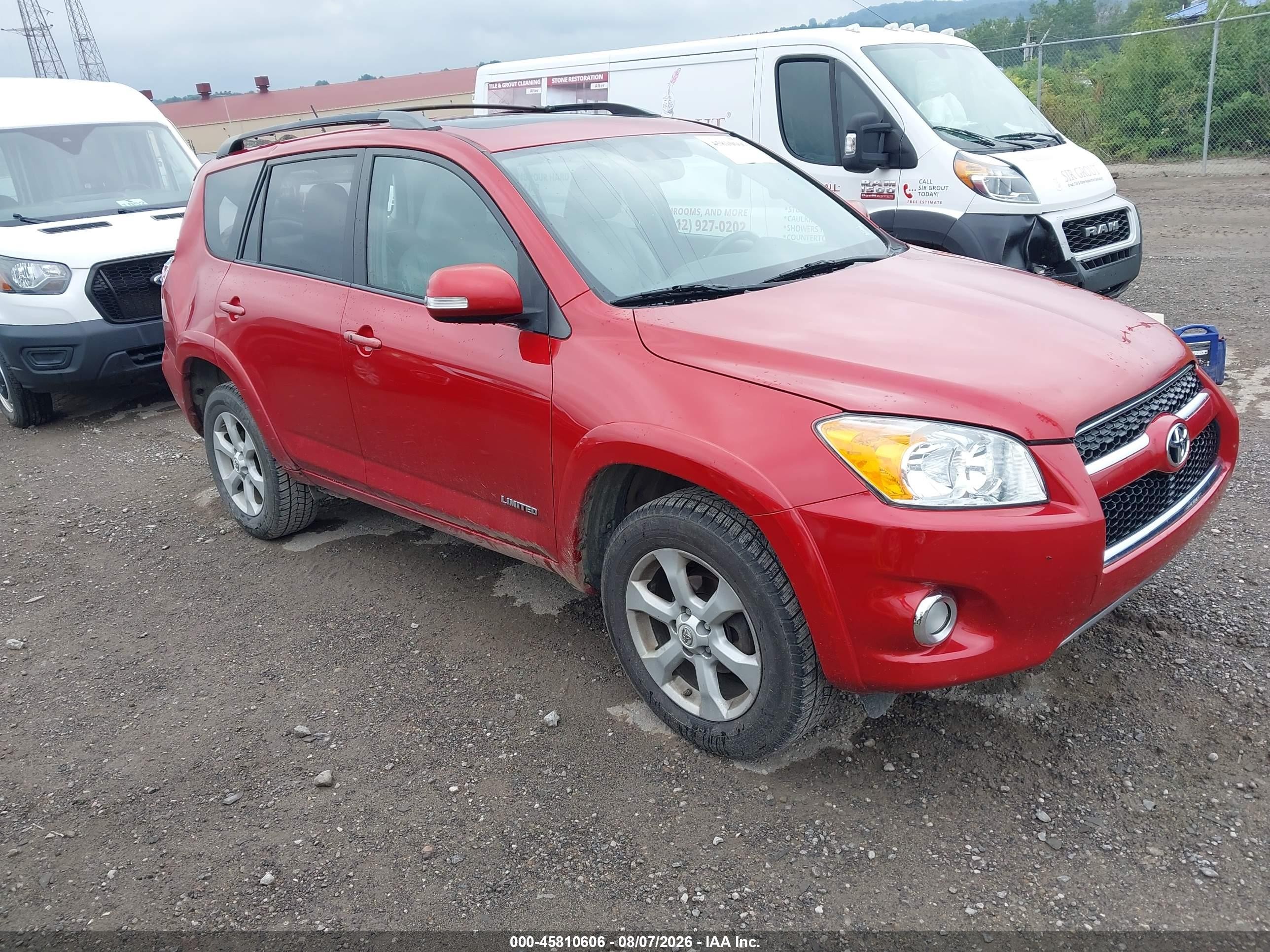 2012 Toyota Rav4 Limited Red vin: 2T3DF4DVXCW246857