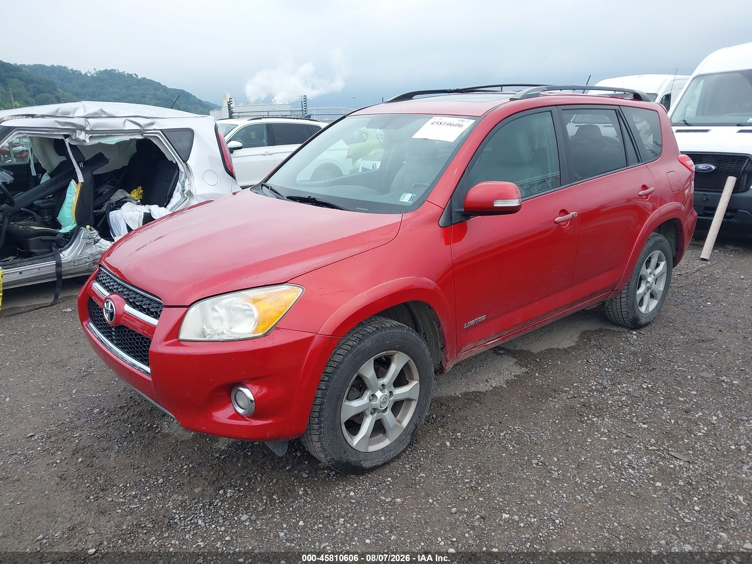 2012 Toyota Rav4 Limited Red vin: 2T3DF4DVXCW246857