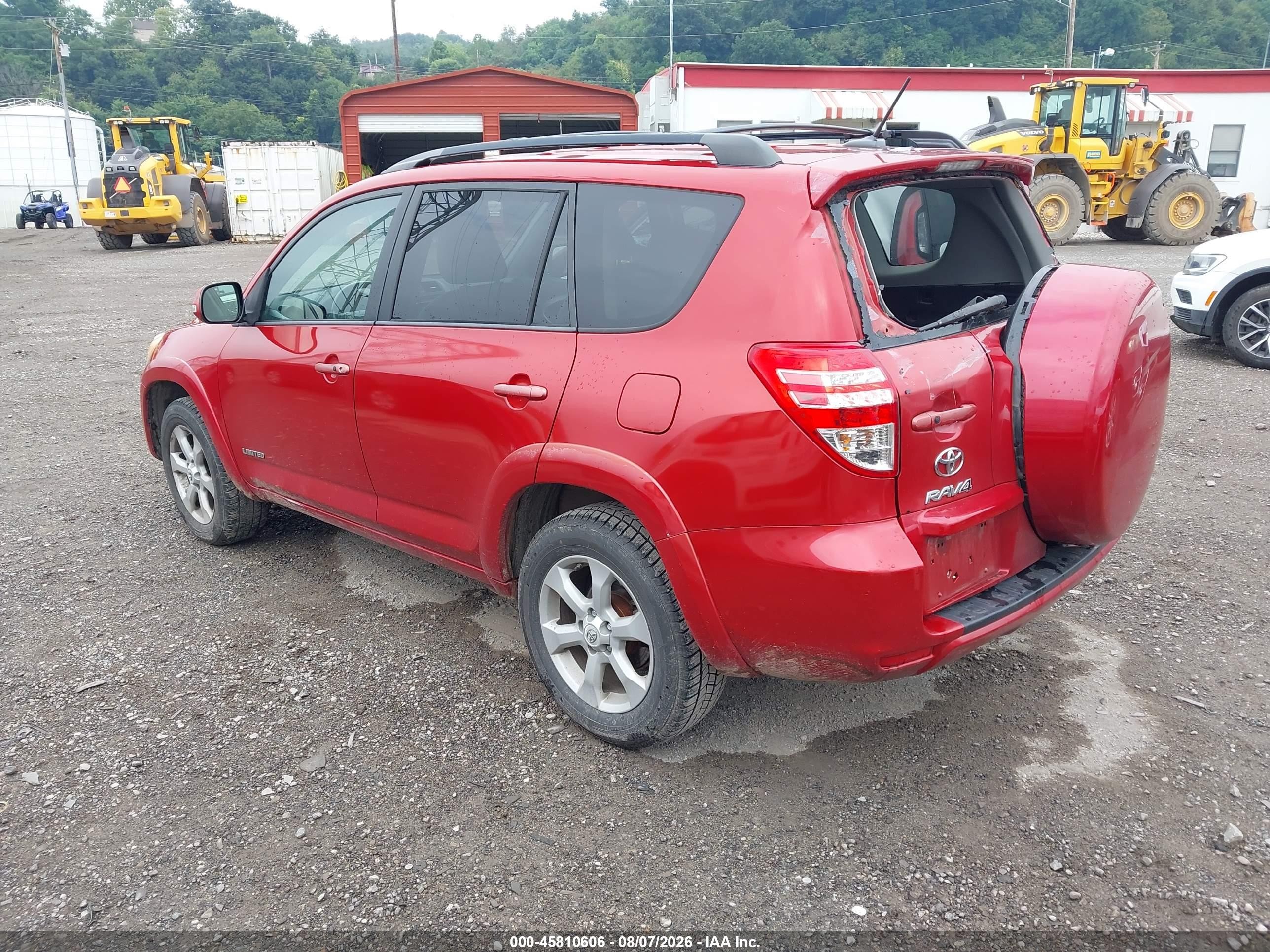 2012 Toyota Rav4 Limited Red vin: 2T3DF4DVXCW246857