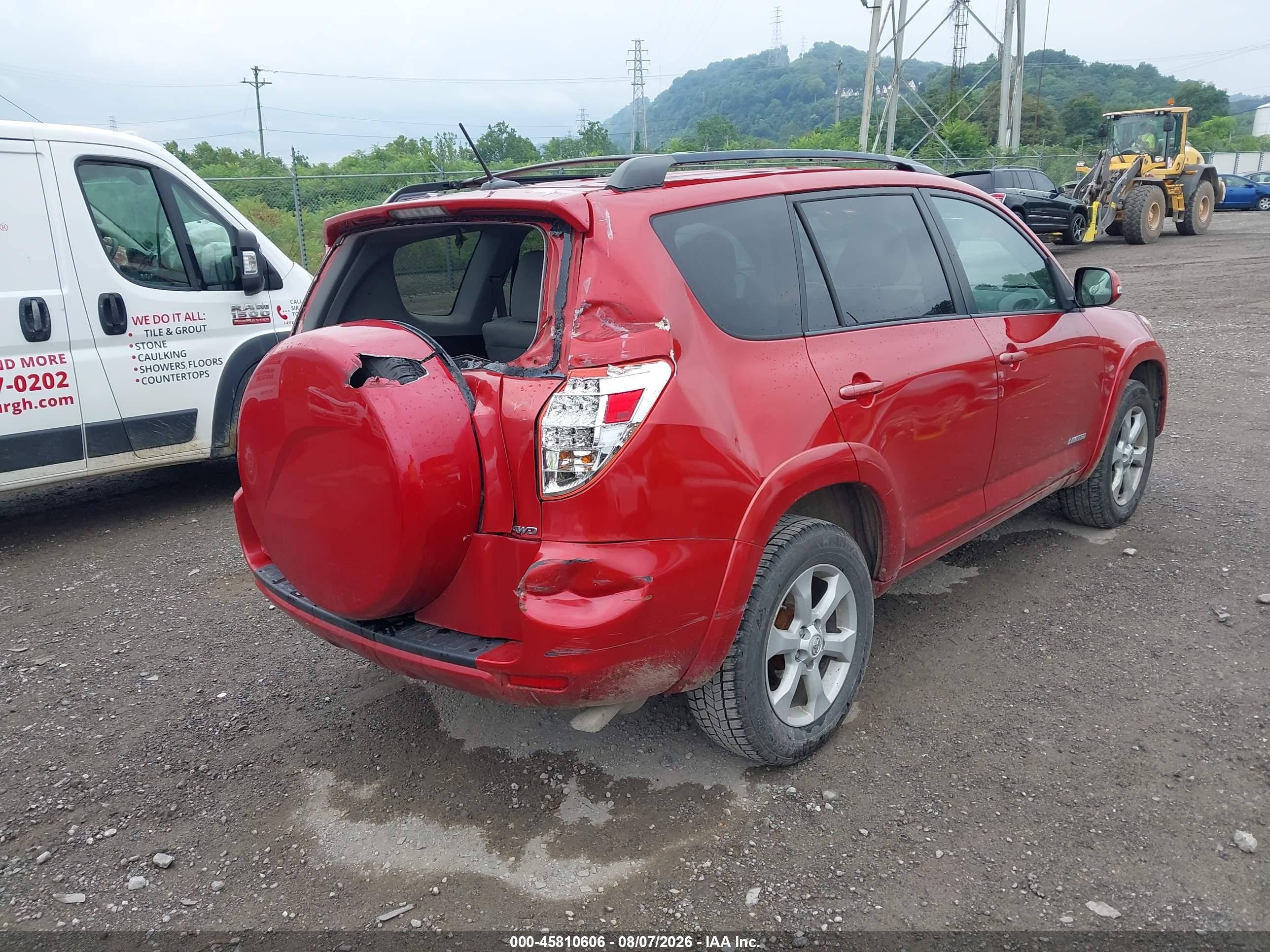 2012 Toyota Rav4 Limited Red vin: 2T3DF4DVXCW246857