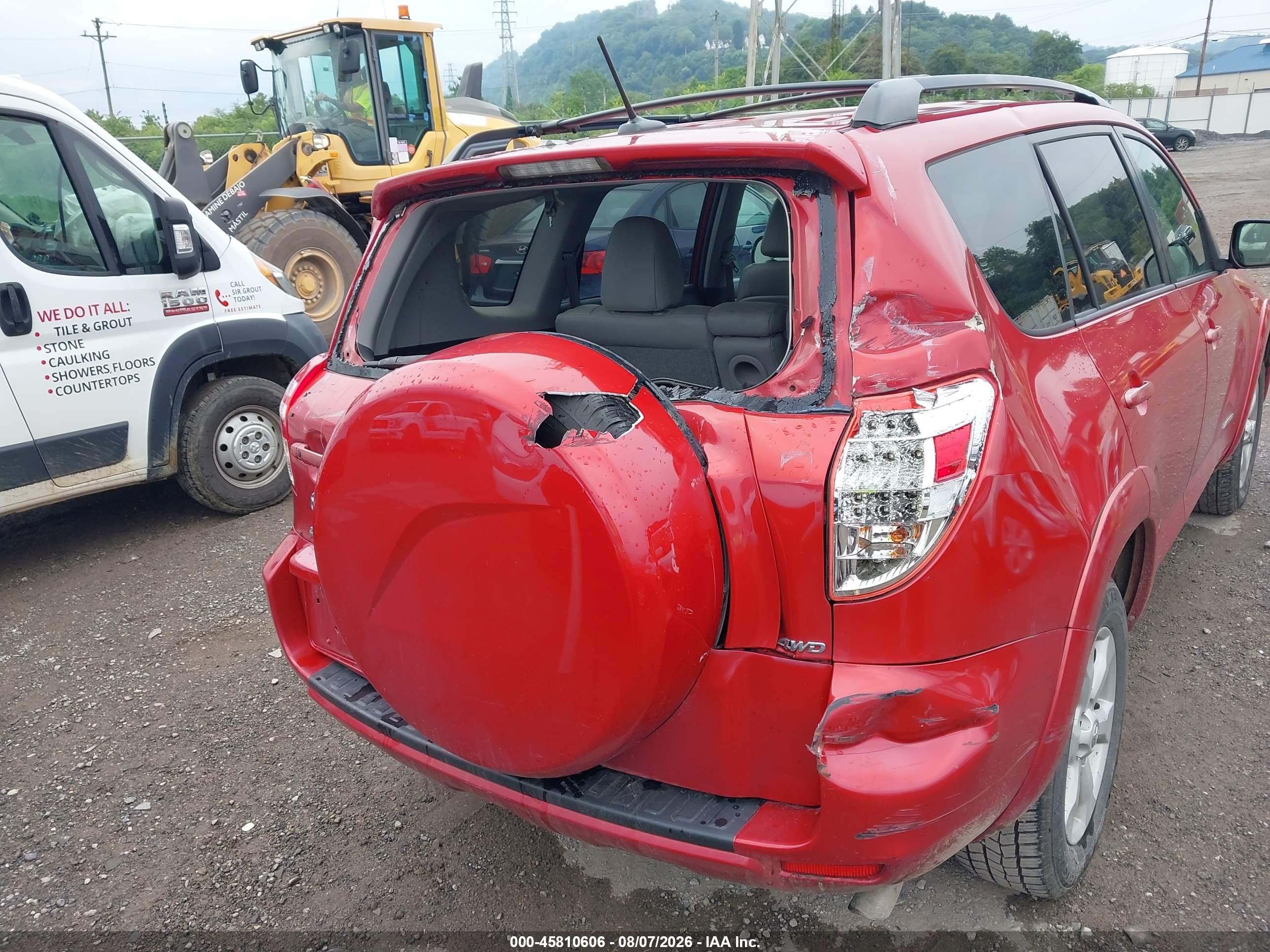 2012 Toyota Rav4 Limited Red vin: 2T3DF4DVXCW246857