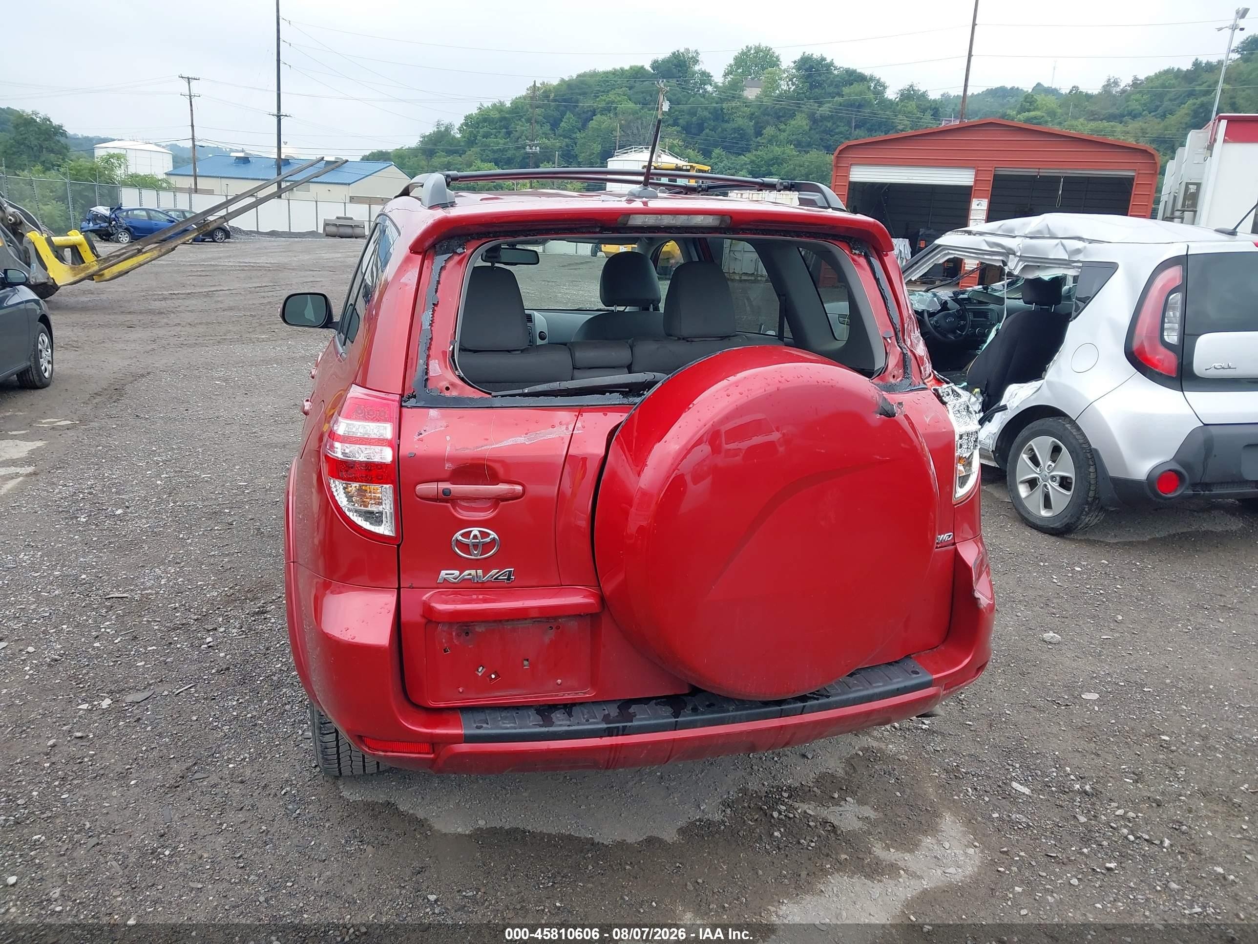 2012 Toyota Rav4 Limited Red vin: 2T3DF4DVXCW246857