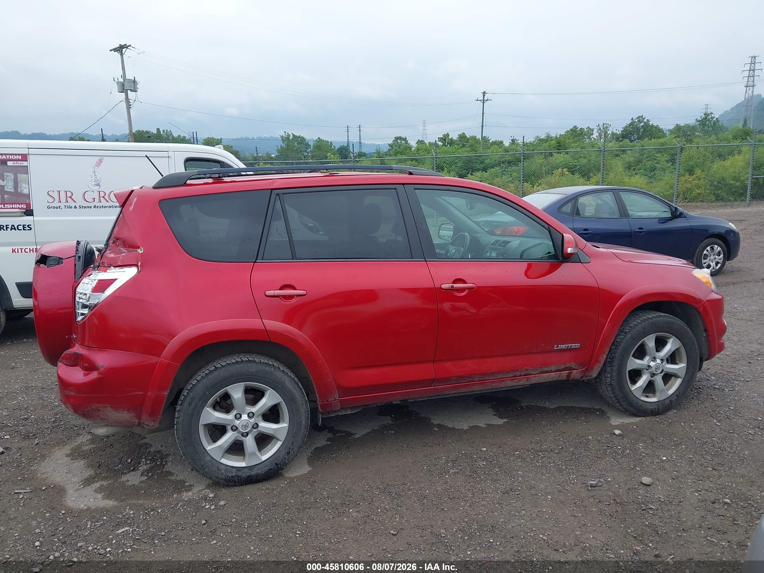2012 Toyota Rav4 Limited Red vin: 2T3DF4DVXCW246857
