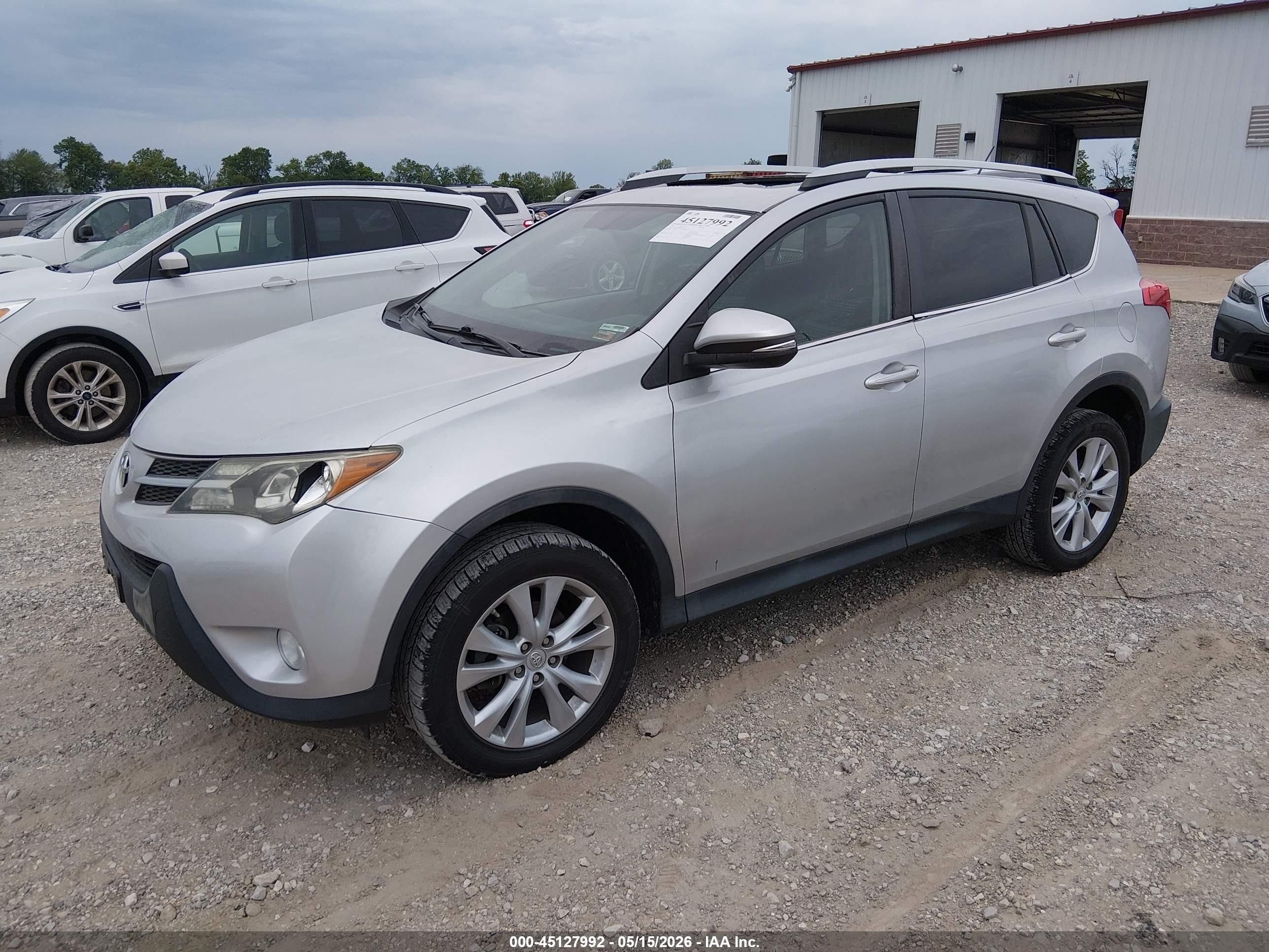 2013 Toyota Rav4 Limited Silver vin: 2T3DFREV0DW007590