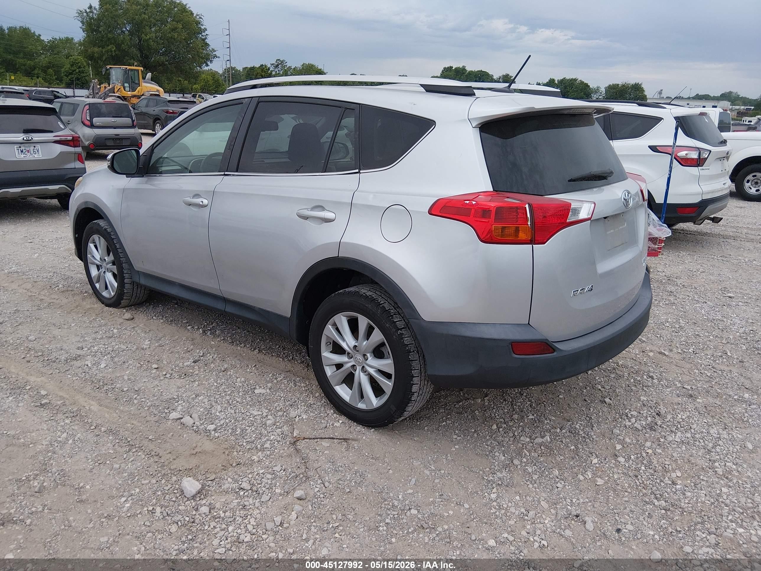 2013 Toyota Rav4 Limited Silver vin: 2T3DFREV0DW007590