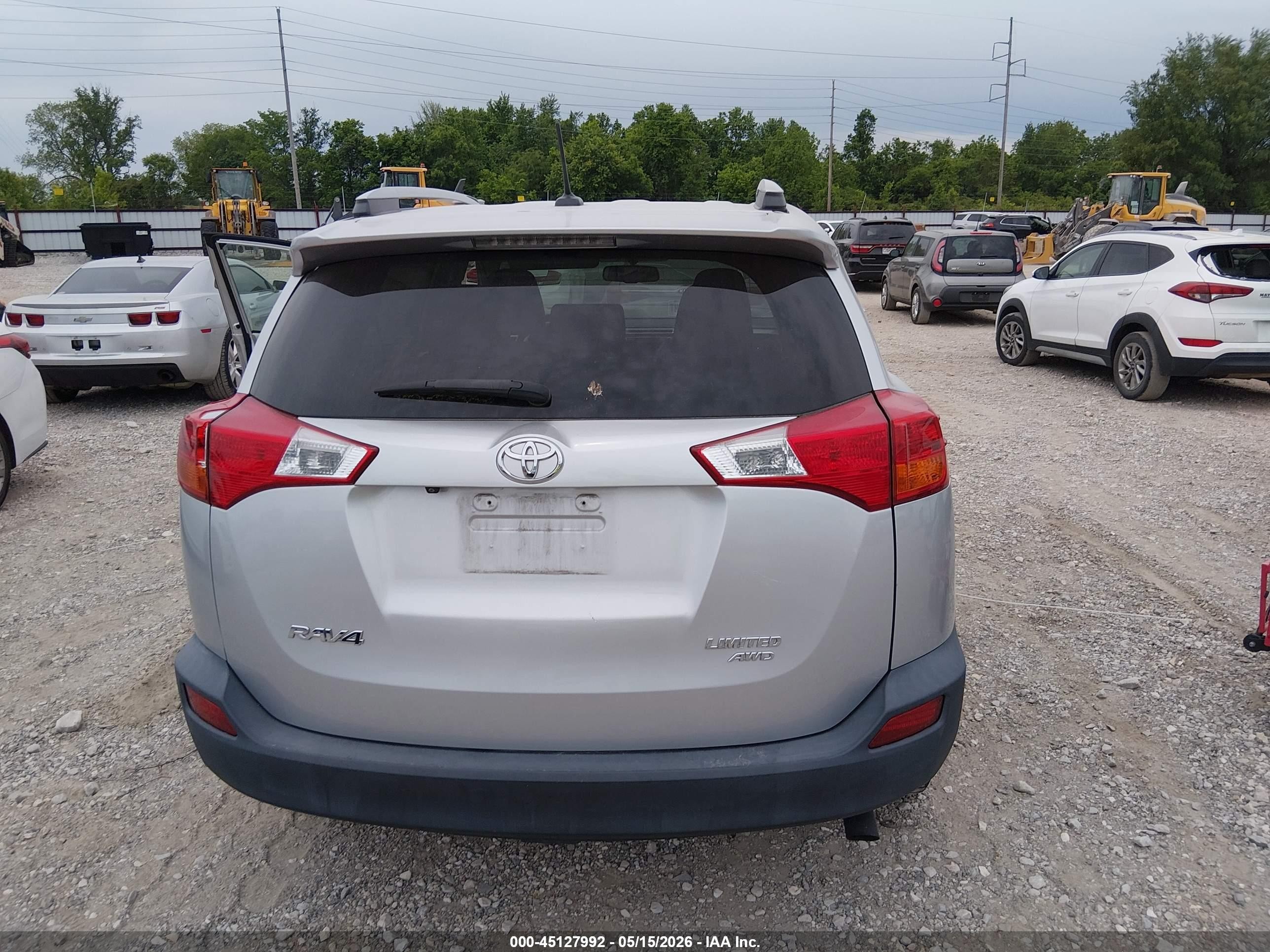 2013 Toyota Rav4 Limited Silver vin: 2T3DFREV0DW007590