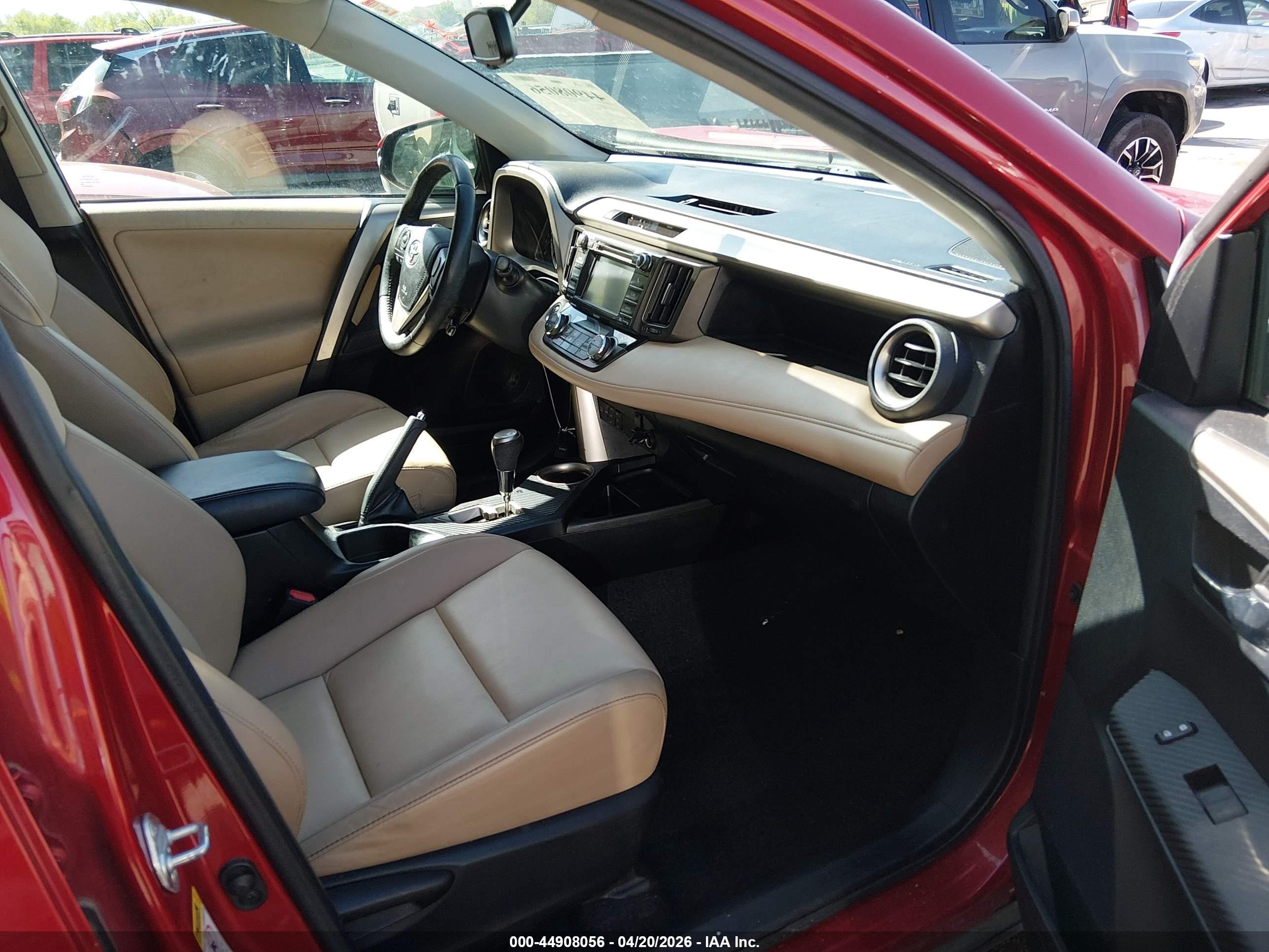 2013 Toyota Rav4 Limited Burgundy vin: 2T3DFREV0DW014393