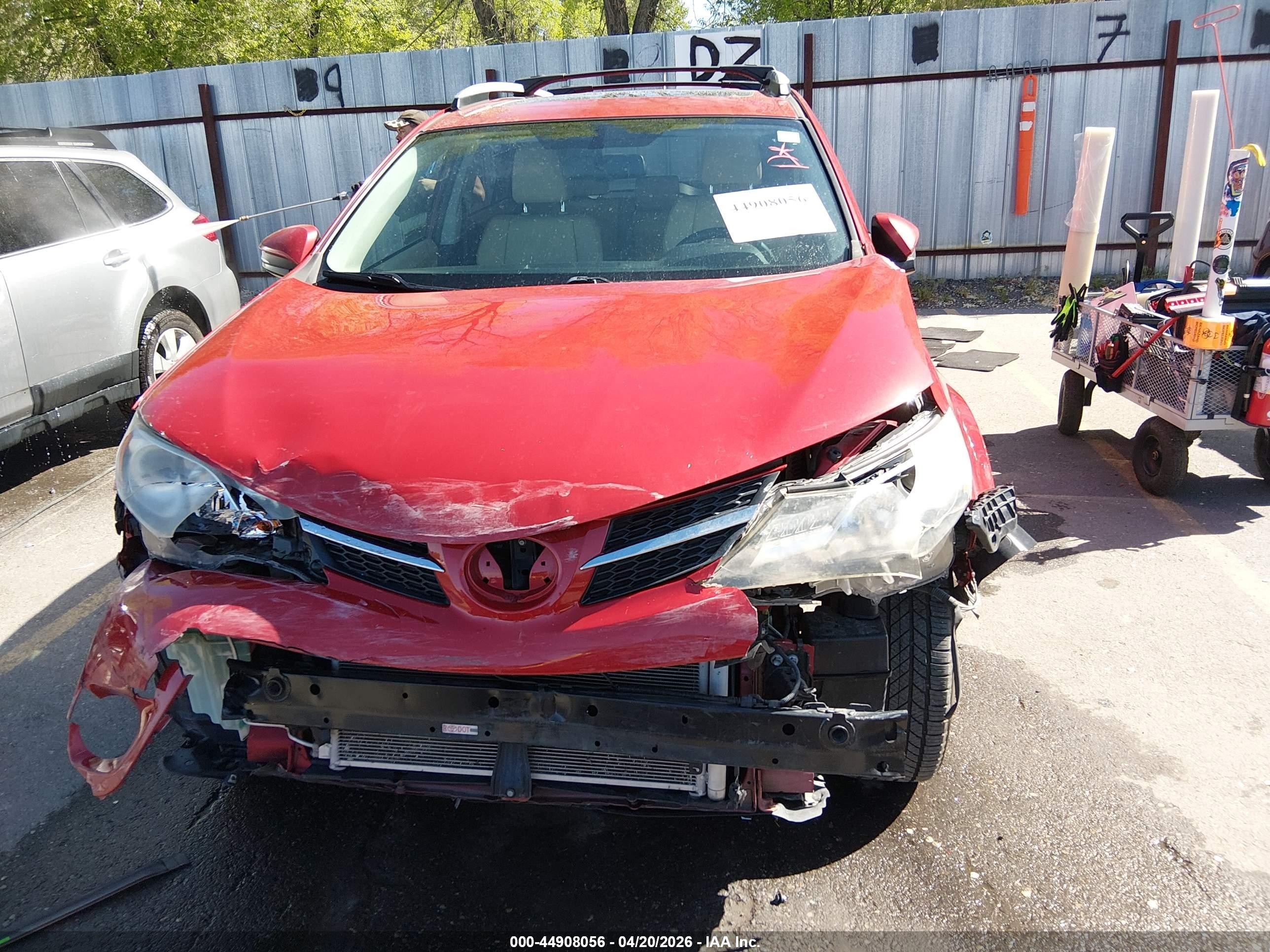 2013 Toyota Rav4 Limited Burgundy vin: 2T3DFREV0DW014393