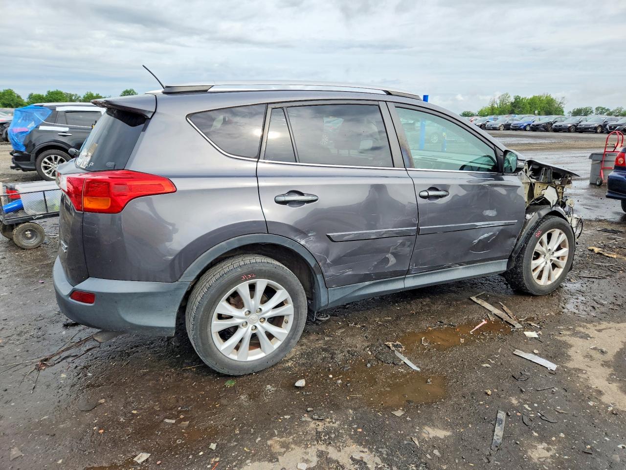 2013 Toyota Rav4 Limited Gray vin: 2T3DFREV0DW021585