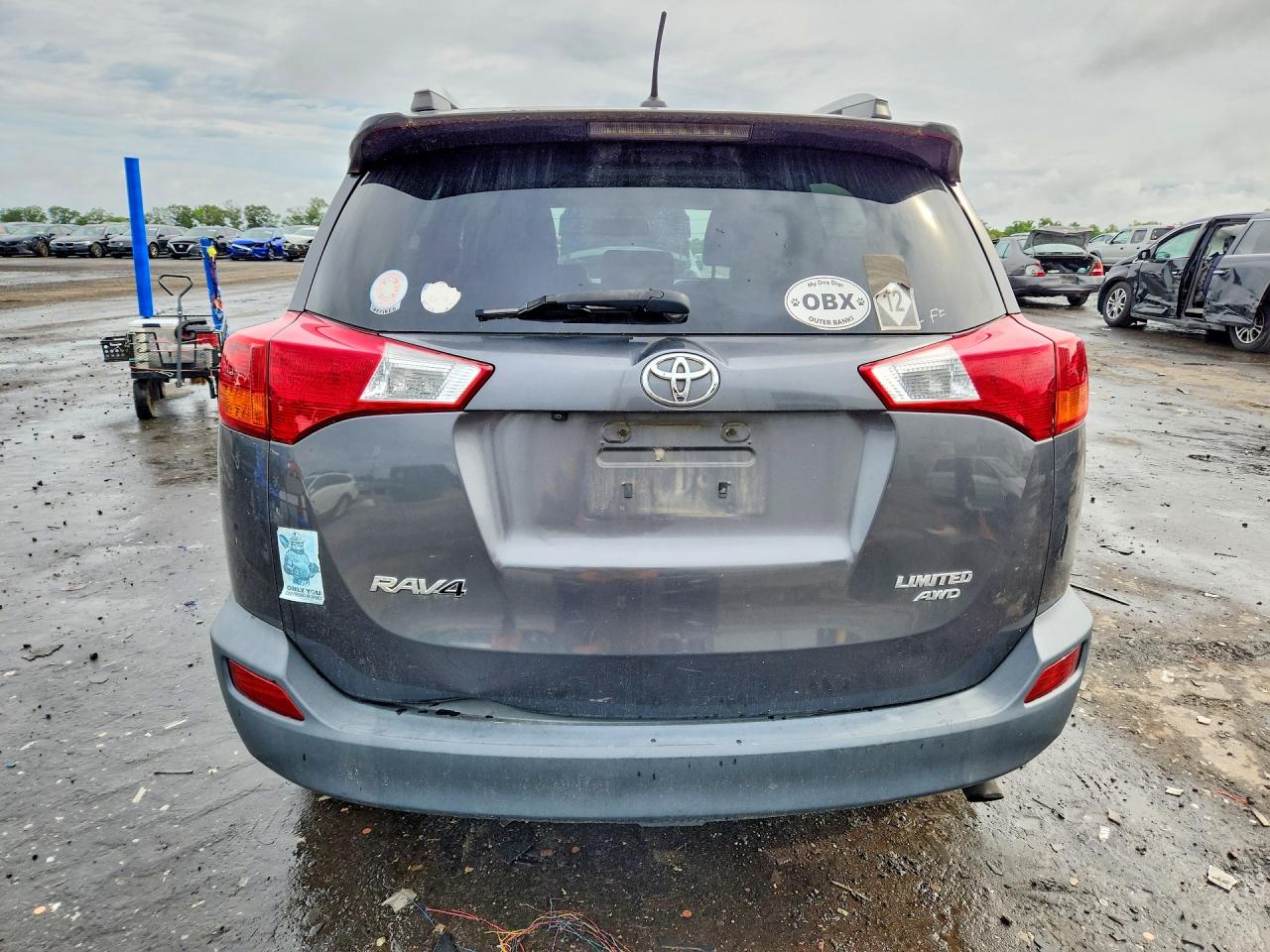 2013 Toyota Rav4 Limited Gray vin: 2T3DFREV0DW021585