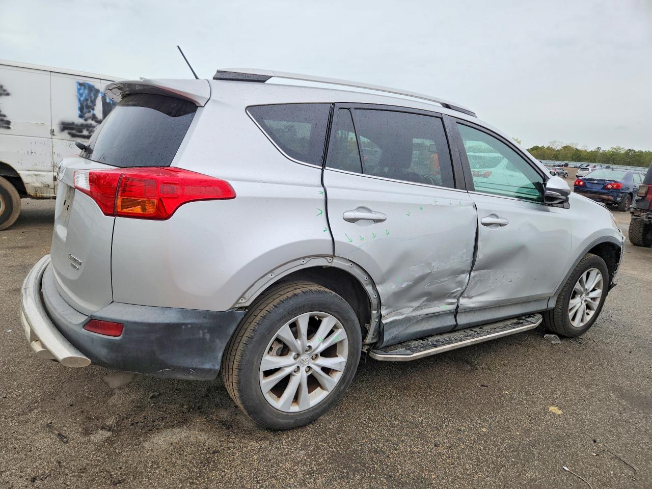 2013 Toyota Rav4 Limited Silver vin: 2T3DFREV0DW025605