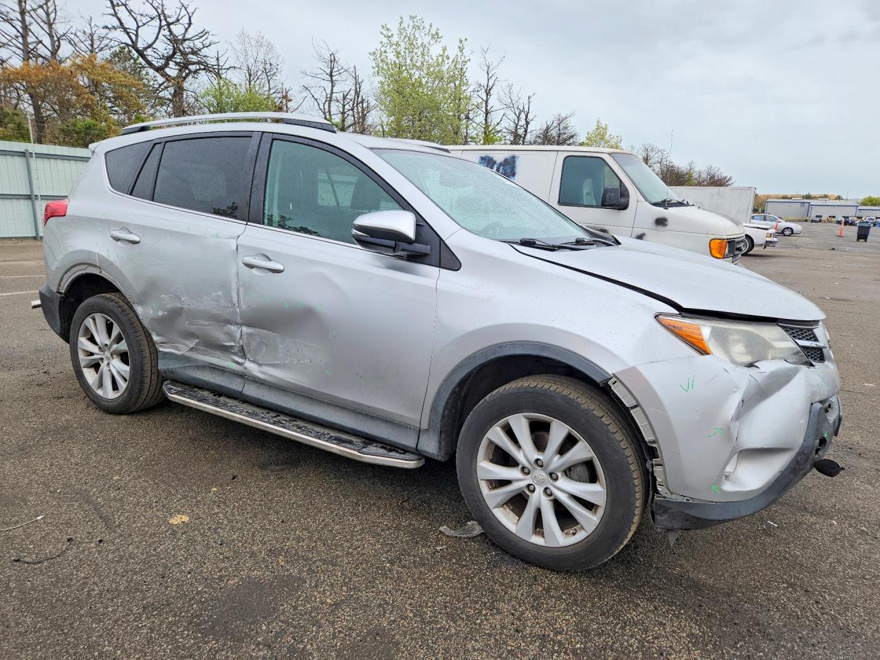 2013 Toyota Rav4 Limited Silver vin: 2T3DFREV0DW025605