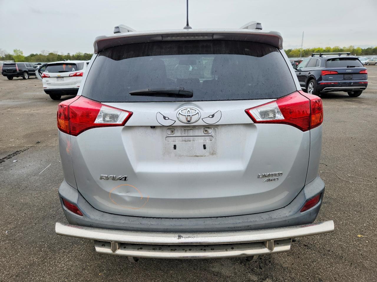 2013 Toyota Rav4 Limited Silver vin: 2T3DFREV0DW025605