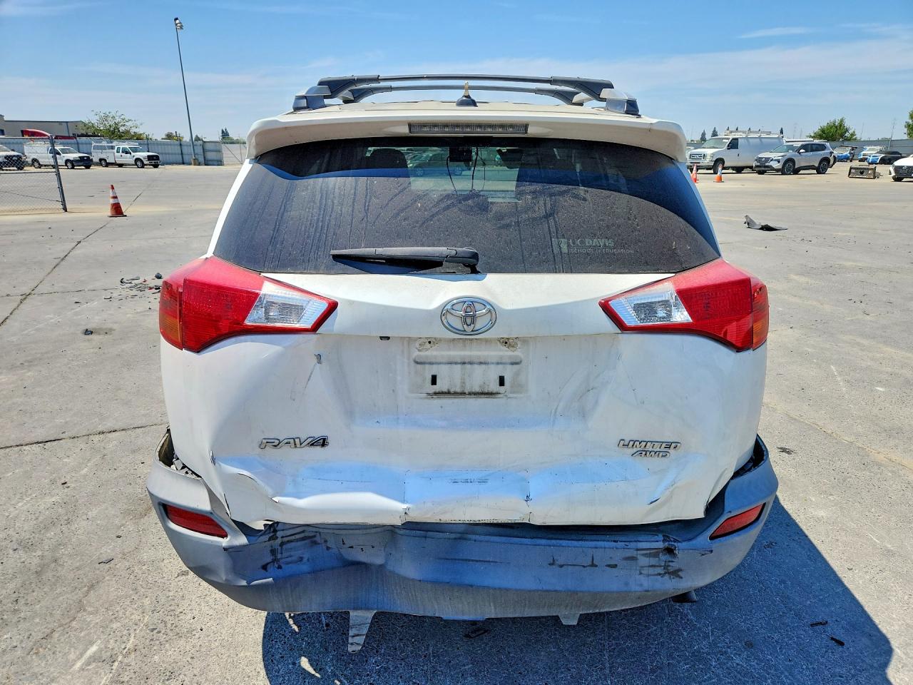 2013 Toyota Rav4 Limited White vin: 2T3DFREV0DW061861