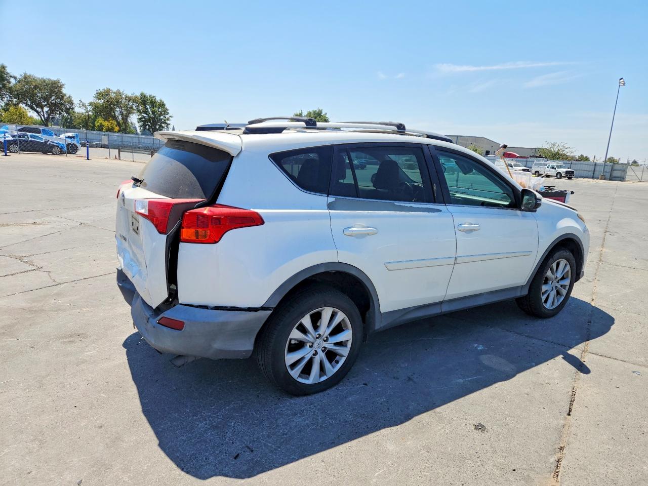 2013 Toyota Rav4 Limited White vin: 2T3DFREV0DW061861
