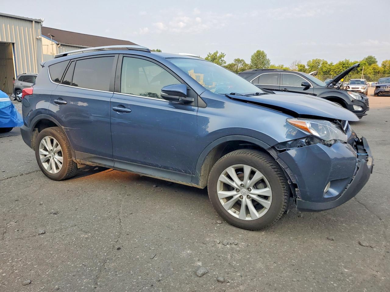 2013 Toyota Rav4 Limited Blue vin: 2T3DFREV0DW072729