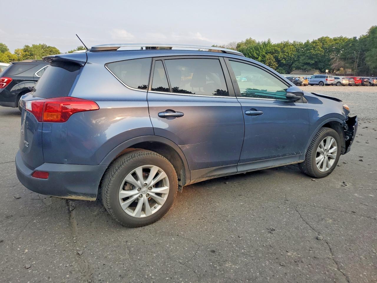 2013 Toyota Rav4 Limited Blue vin: 2T3DFREV0DW072729