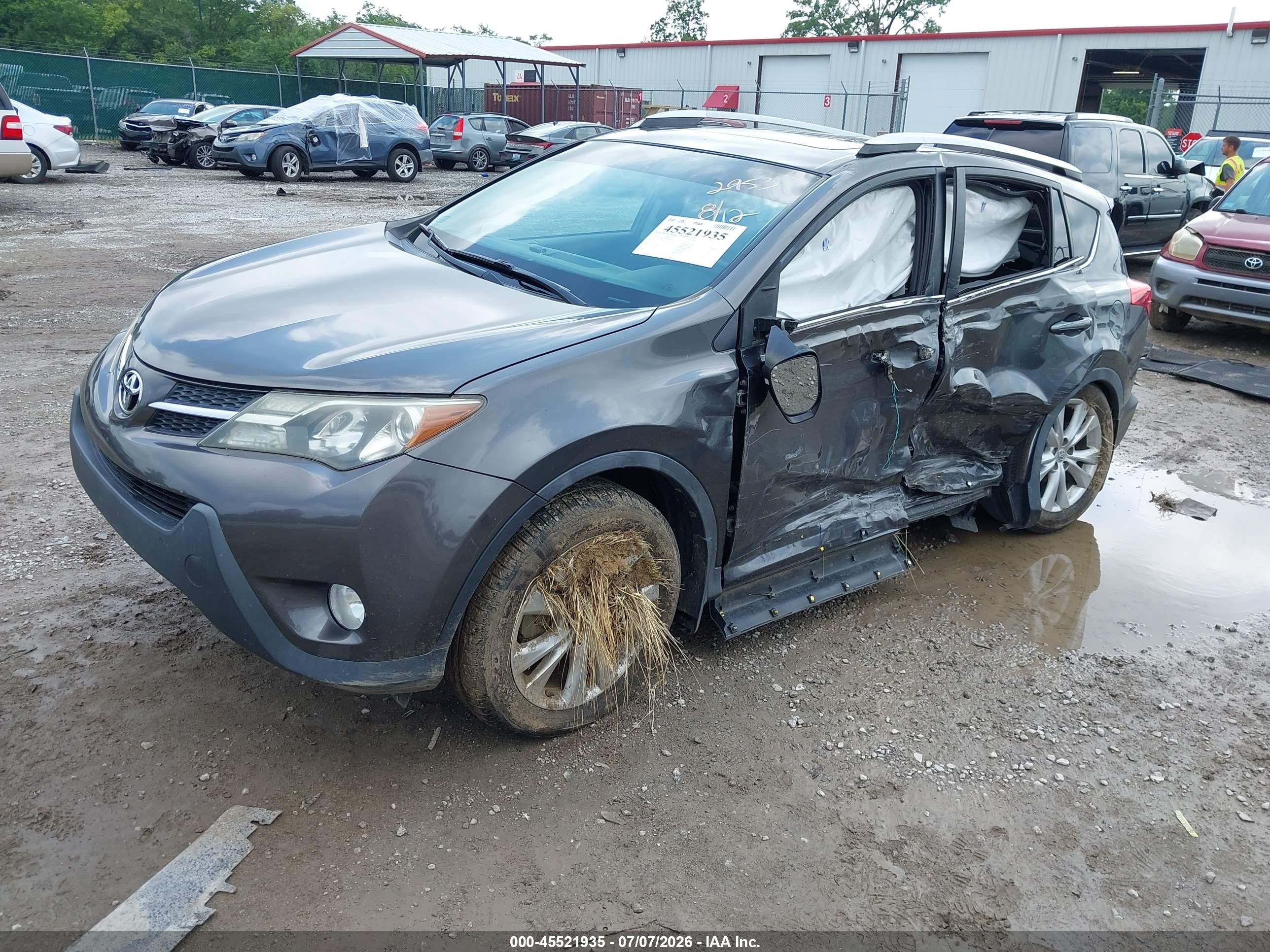 2013 Toyota Rav4 Limited Gray vin: 2T3DFREV0DW082953